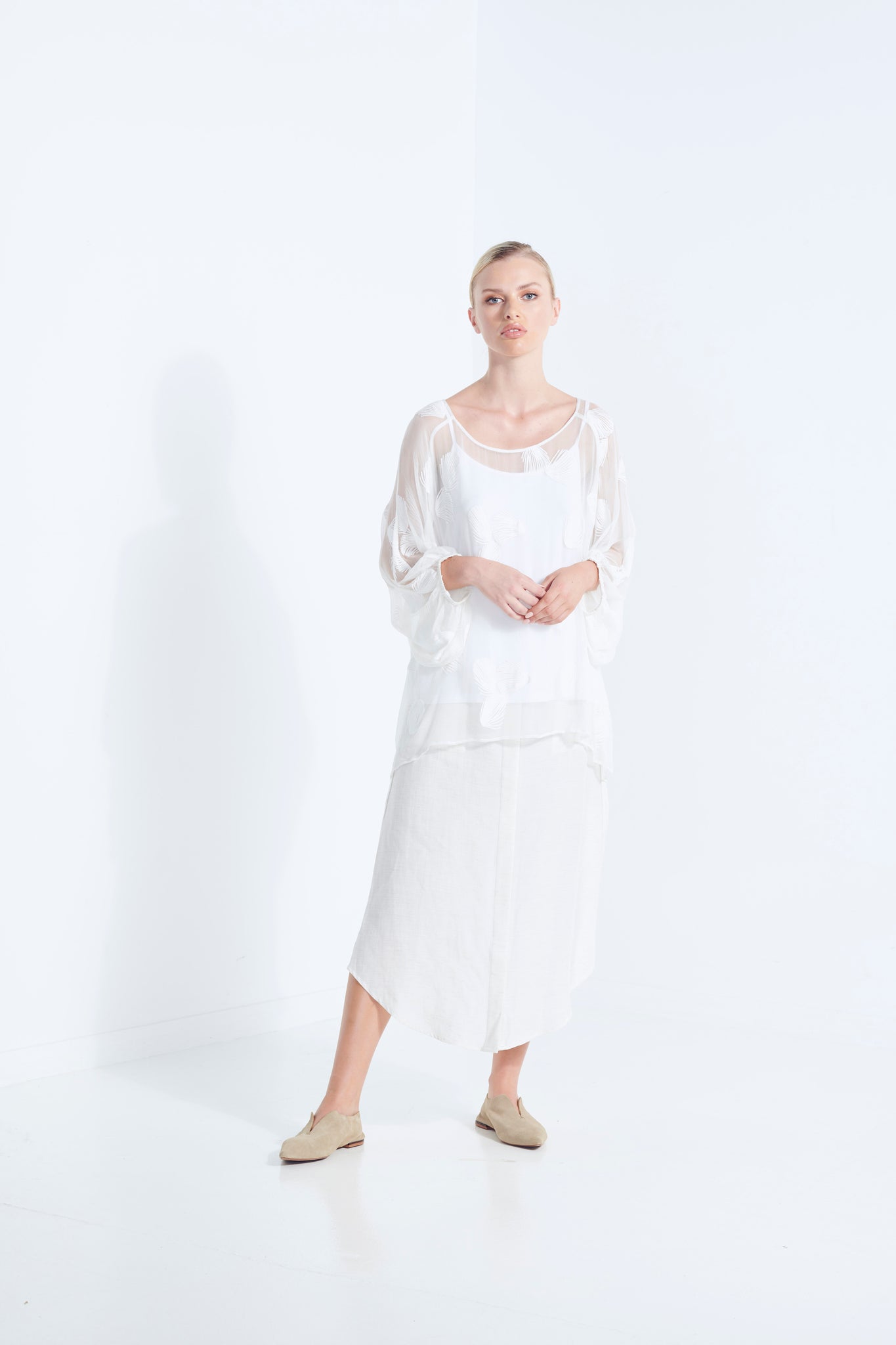 CONQUILLE SILK BLOUSE 40%OFF