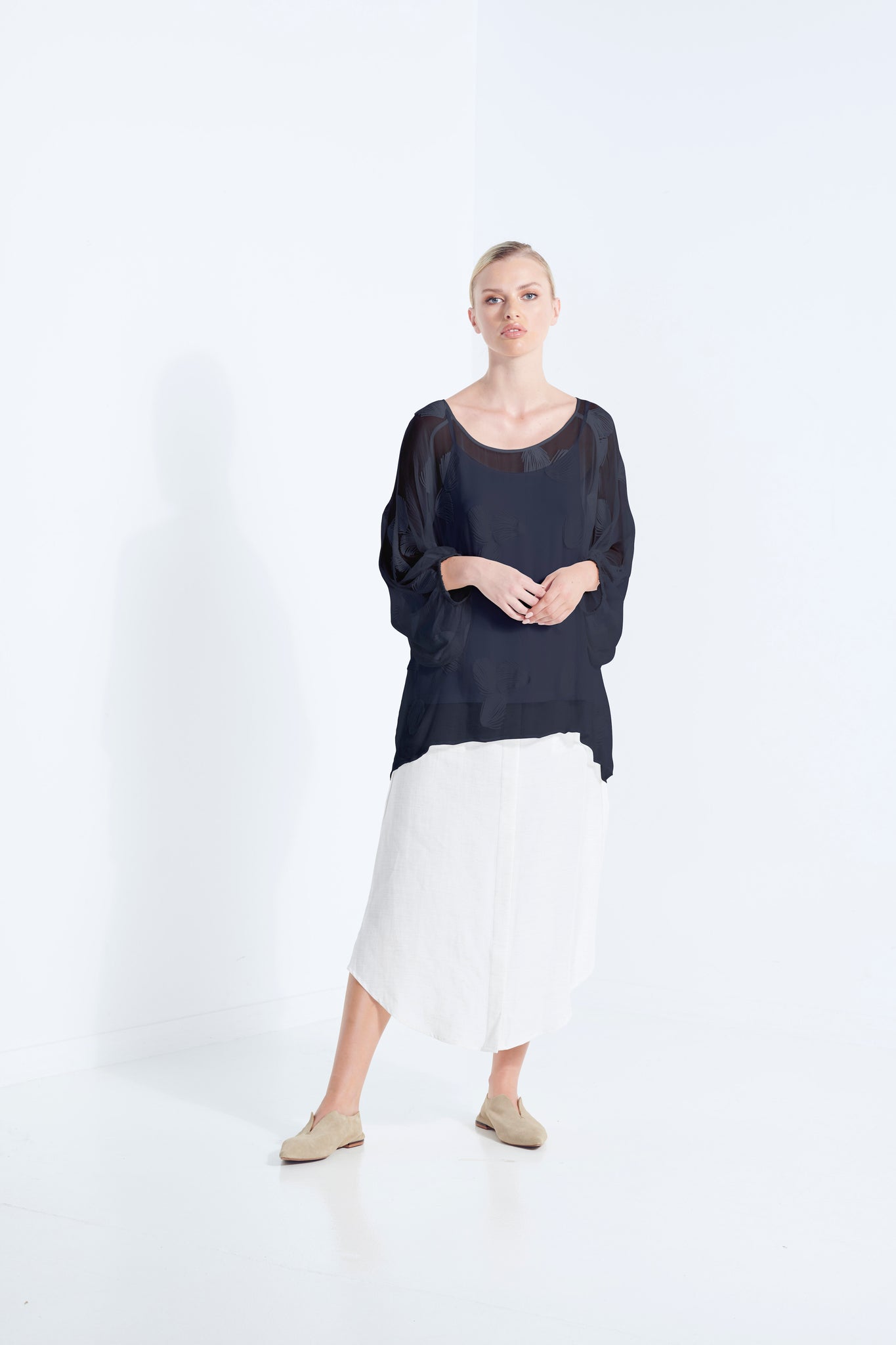 CONQUILLE SILK BLOUSE 40%OFF