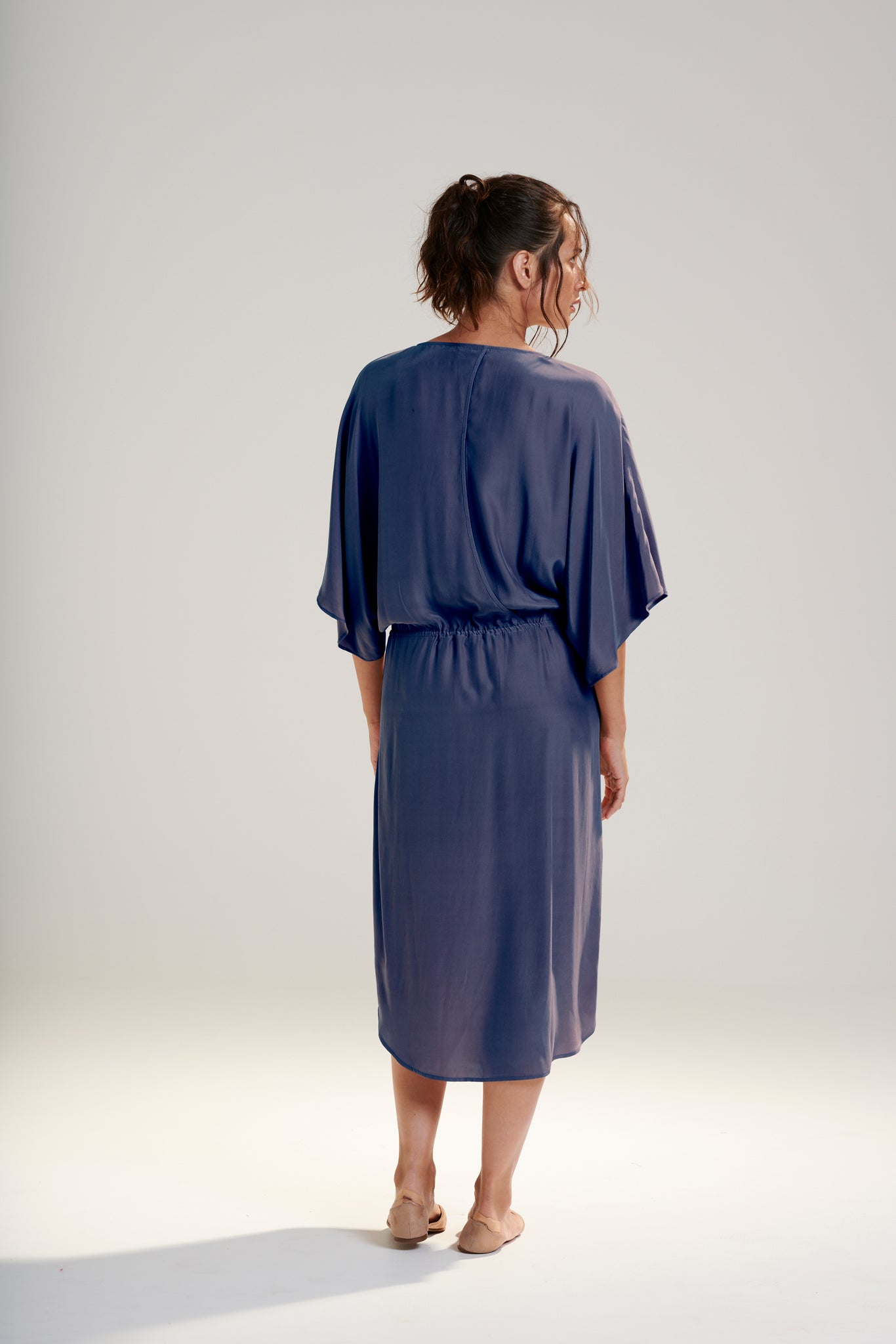 APHRODITE KIMONO DRESS - MARINENIGHT 40%OFF