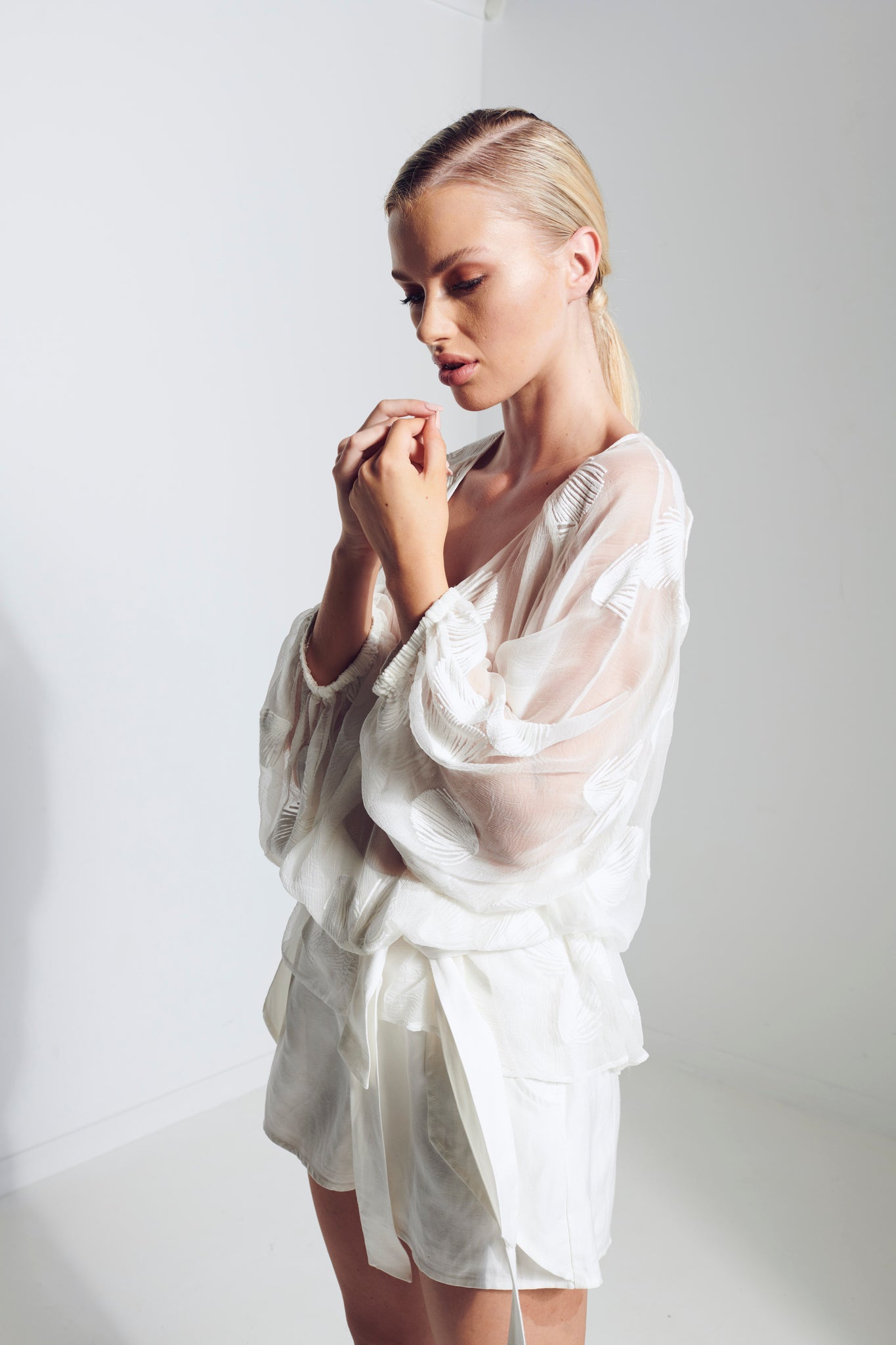 CONQUILLE SILK BLOUSE 40%OFF