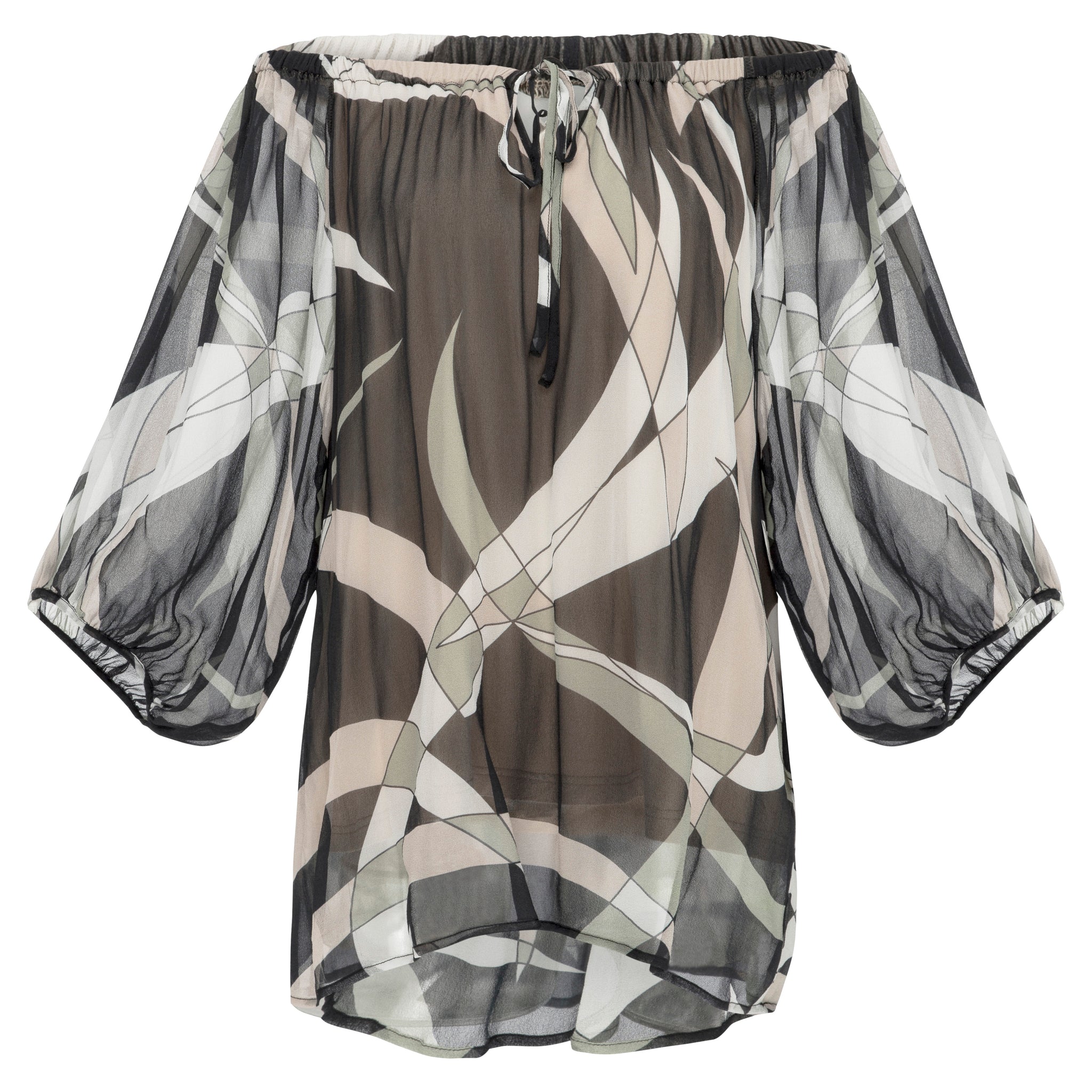 Blade Top - Pure Silk Georgette Exclusive Print