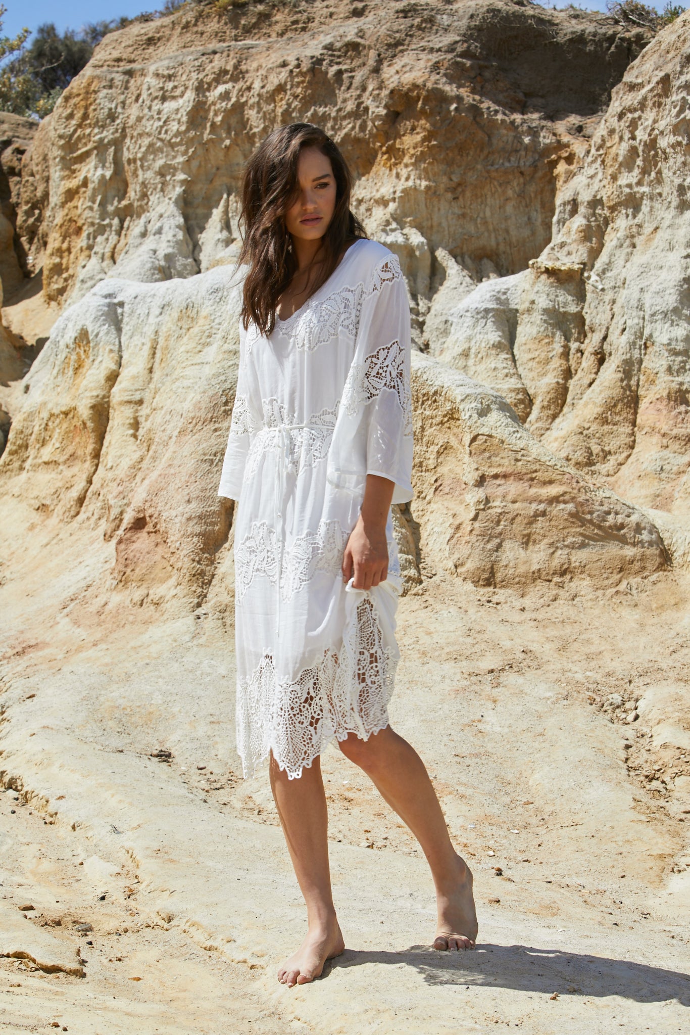 Naida Dress - Washed Silk Cotton