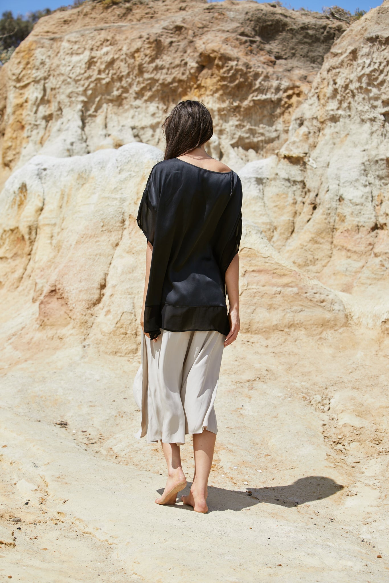 Radella Pant - Sand Washed Pure Silk