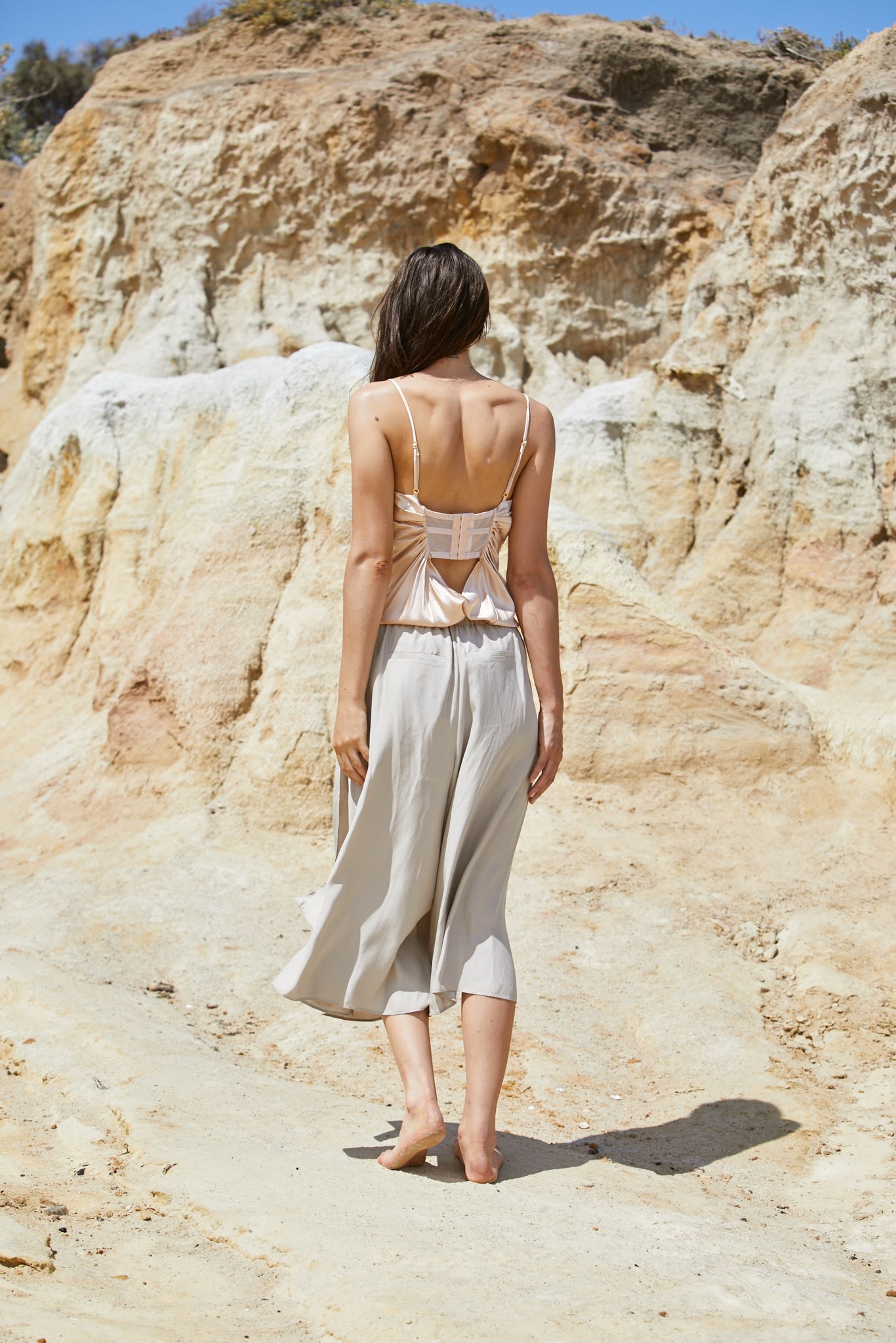 Radella Pant - Sand Washed Pure Silk
