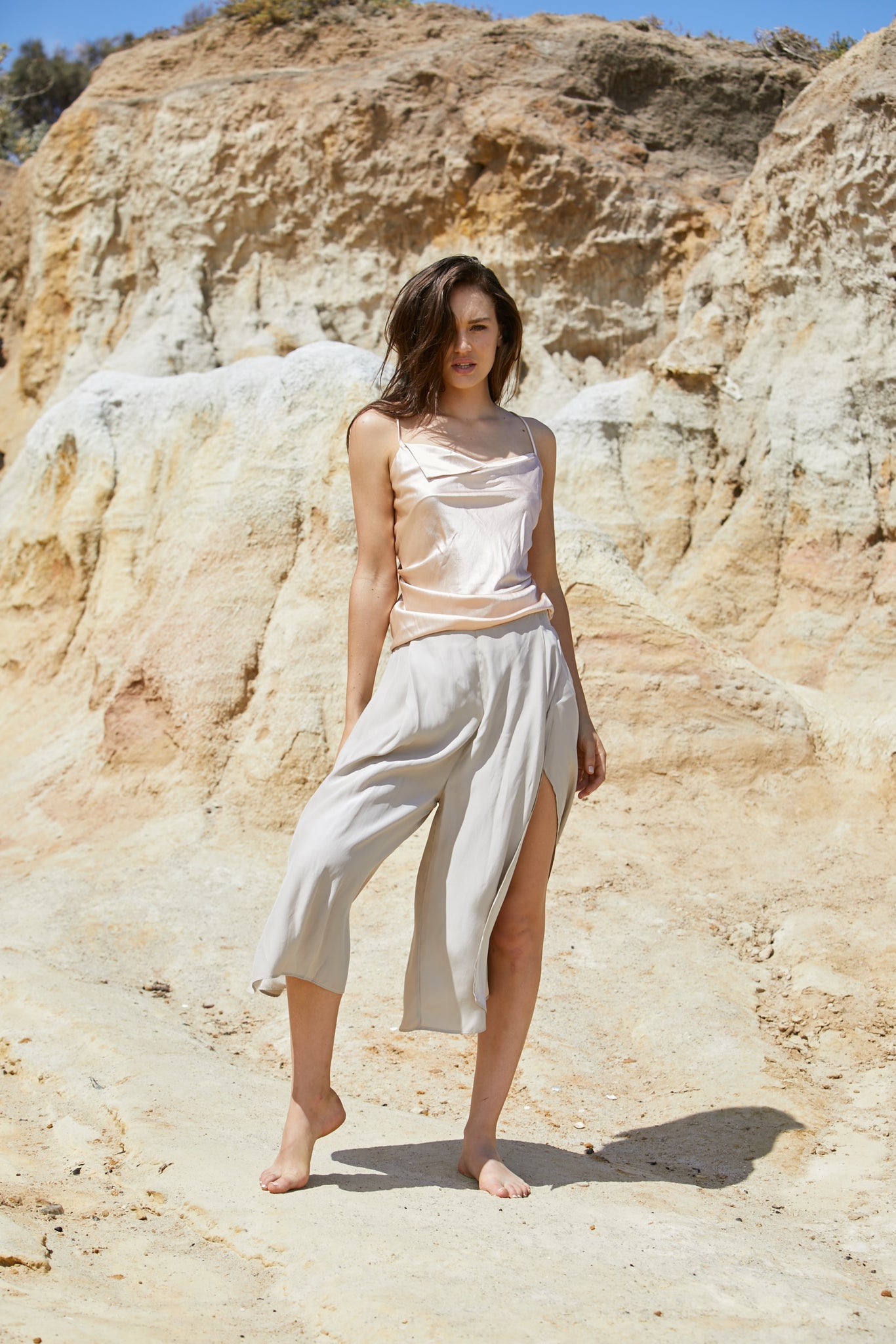 Radella Pant - Sand Washed Pure Silk