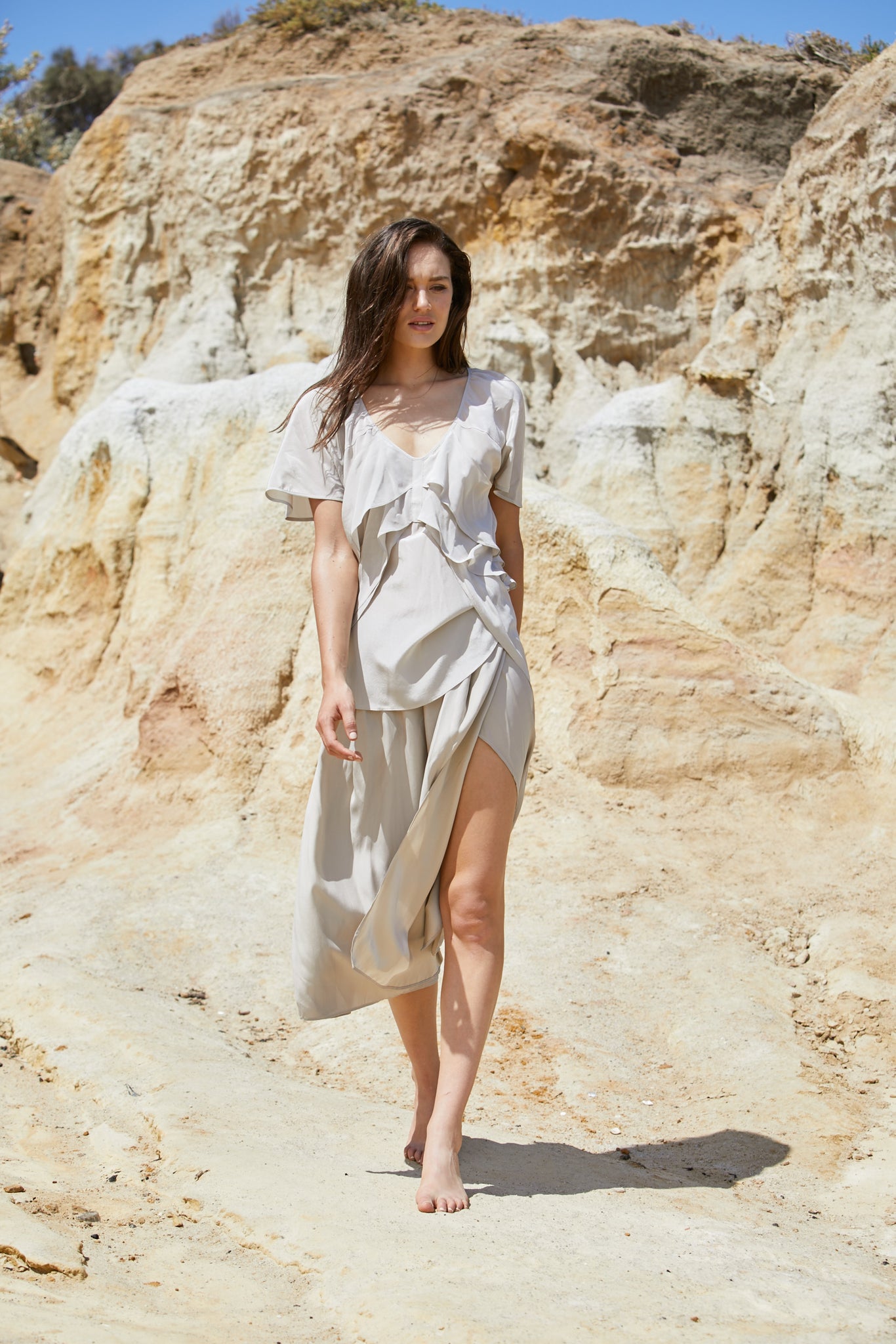 Radella Pant - Sand Washed Pure Silk
