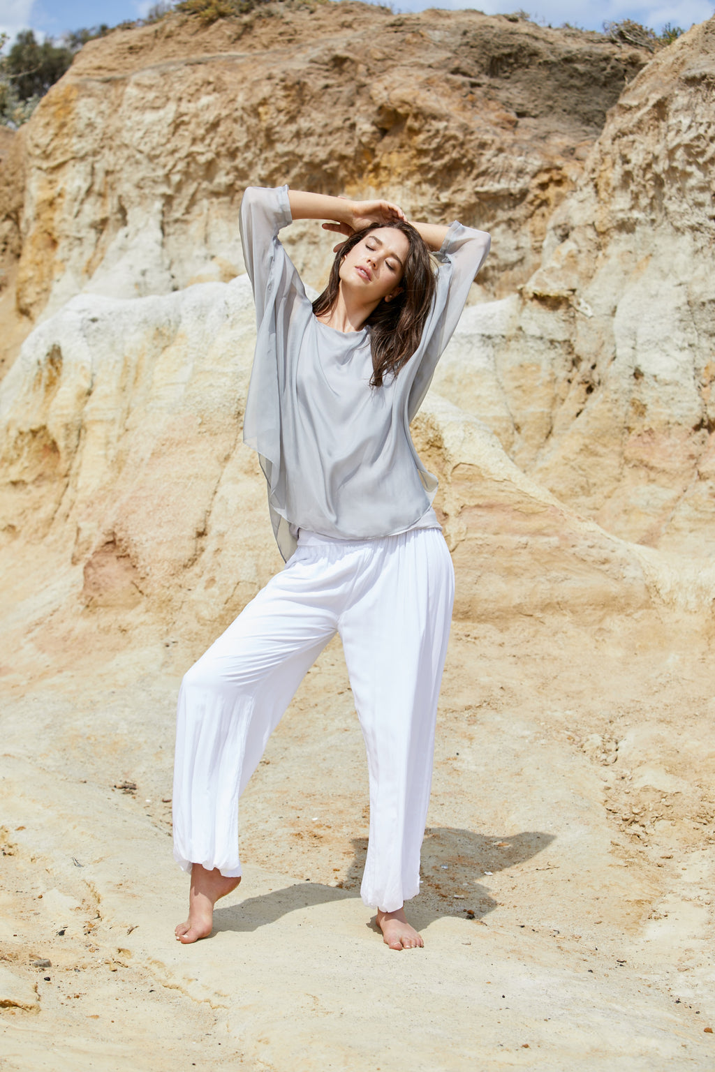 Vanyar Top - Pure Silk Habitai Chiffon