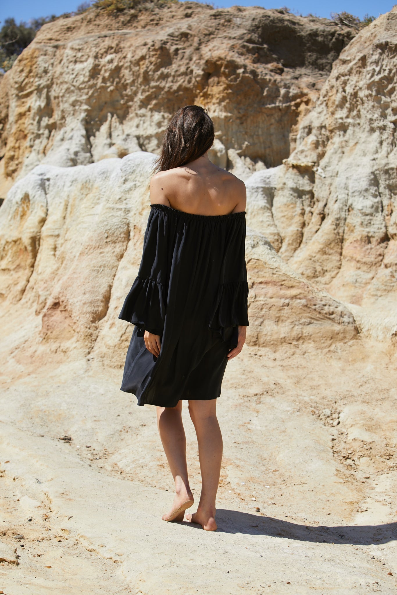 Radella Dress - Sand Washed Pure Silk