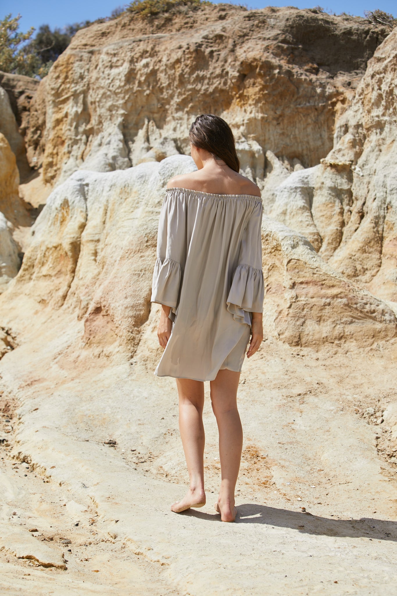 Radella Dress - Sand Washed Pure Silk