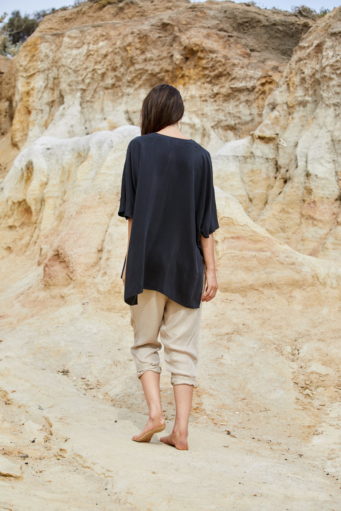 Radella Top - Sand Washed Pure Silk