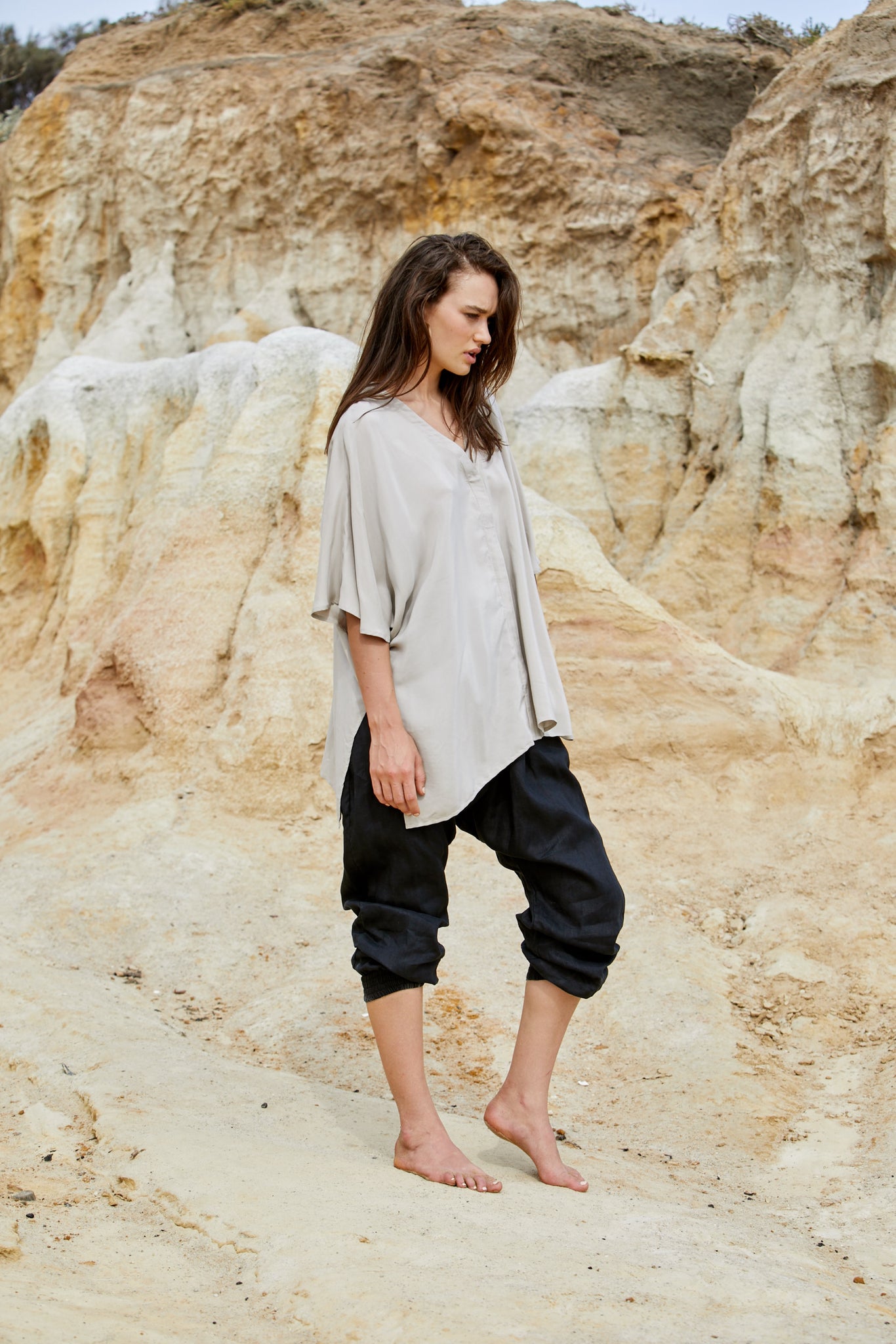 Radella Top - Sand Washed Pure Silk
