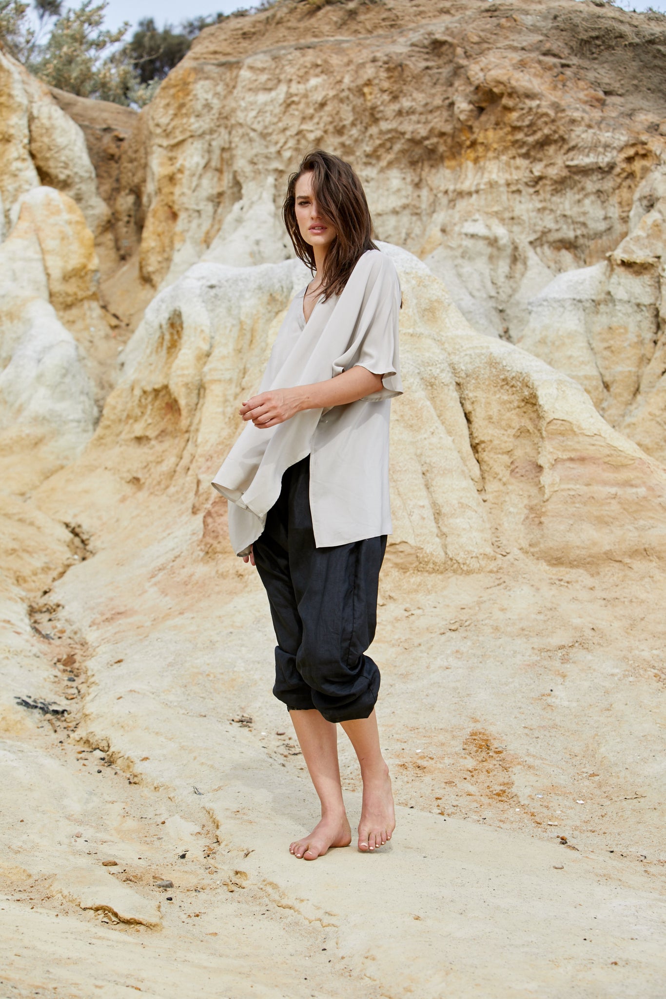 Radella Top - Sand Washed Pure Silk
