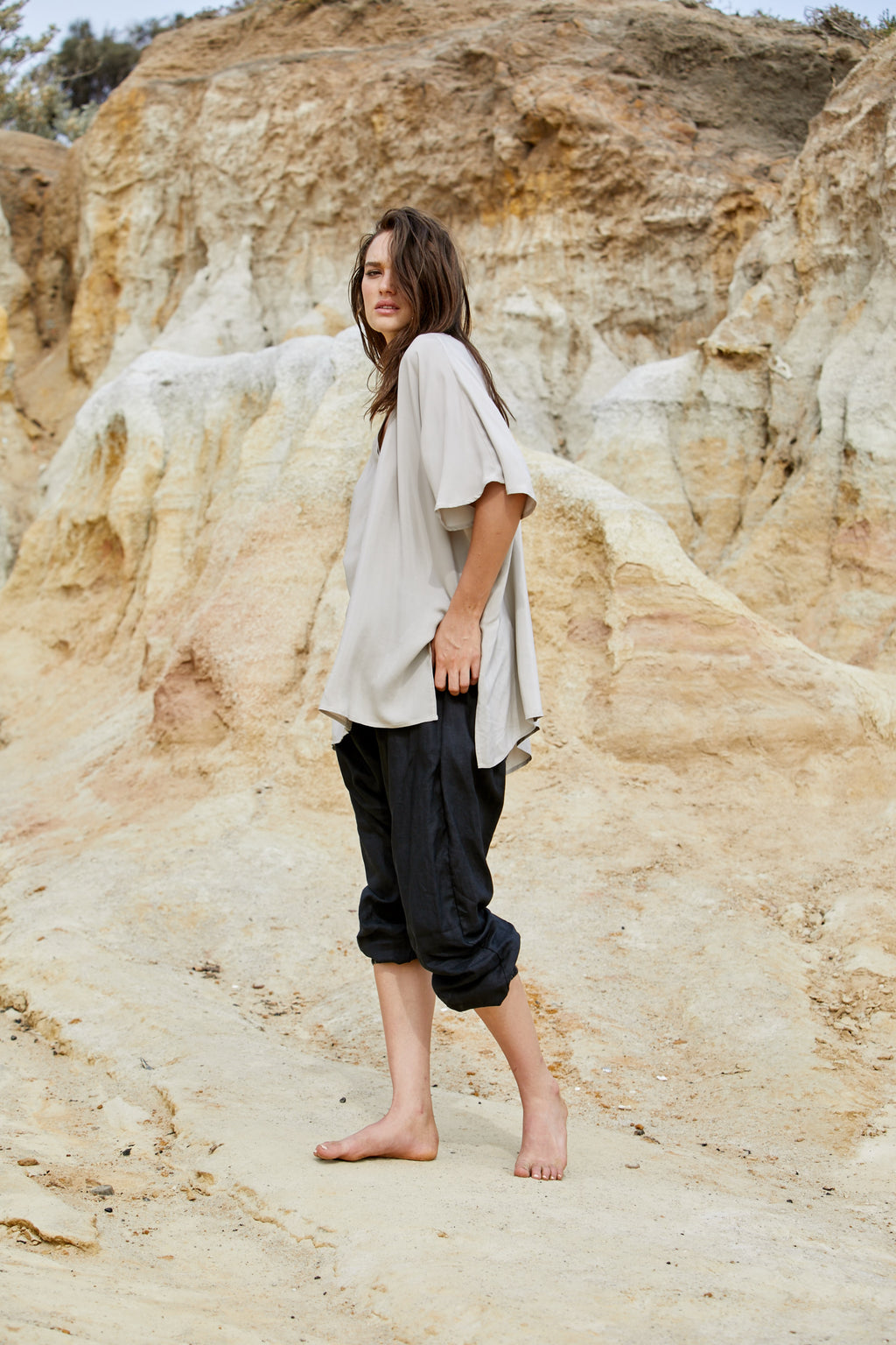 Radella Top - Sand Washed Pure Silk