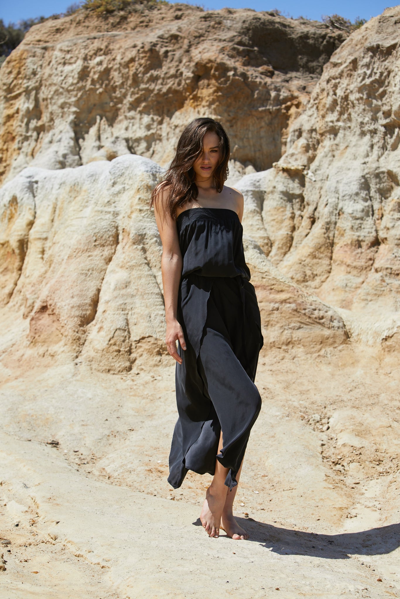 Radella Jumpsuit - Sand Washed Pure Silk