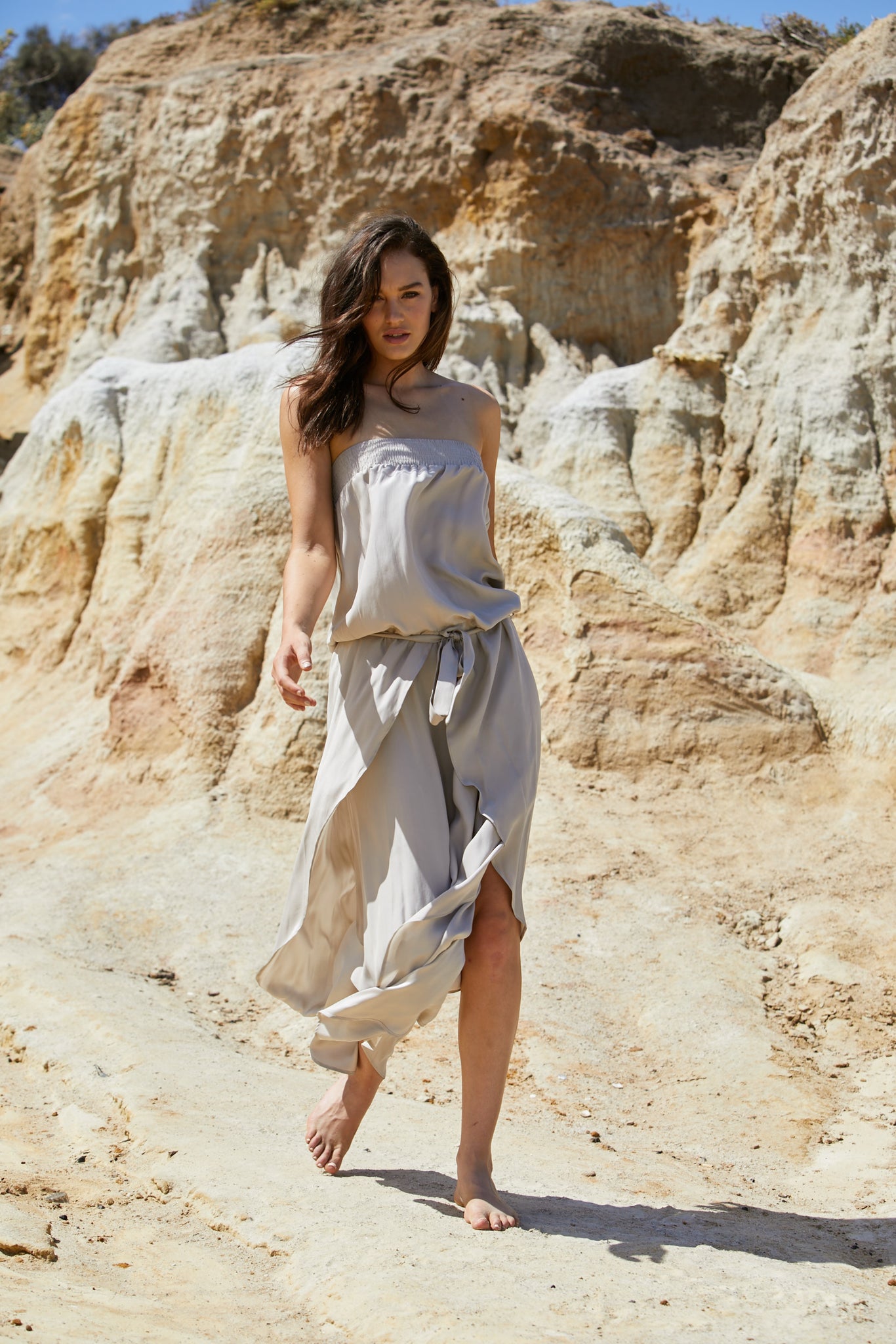 Radella Jumpsuit - Sand Washed Pure Silk