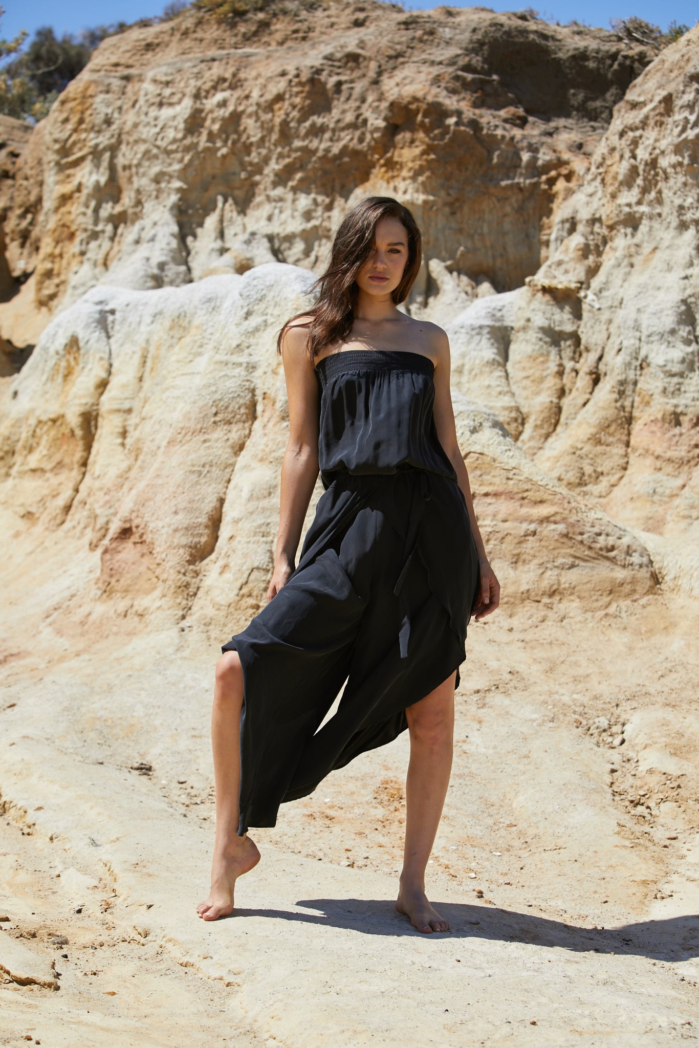 Radella Jumpsuit - Sand Washed Pure Silk