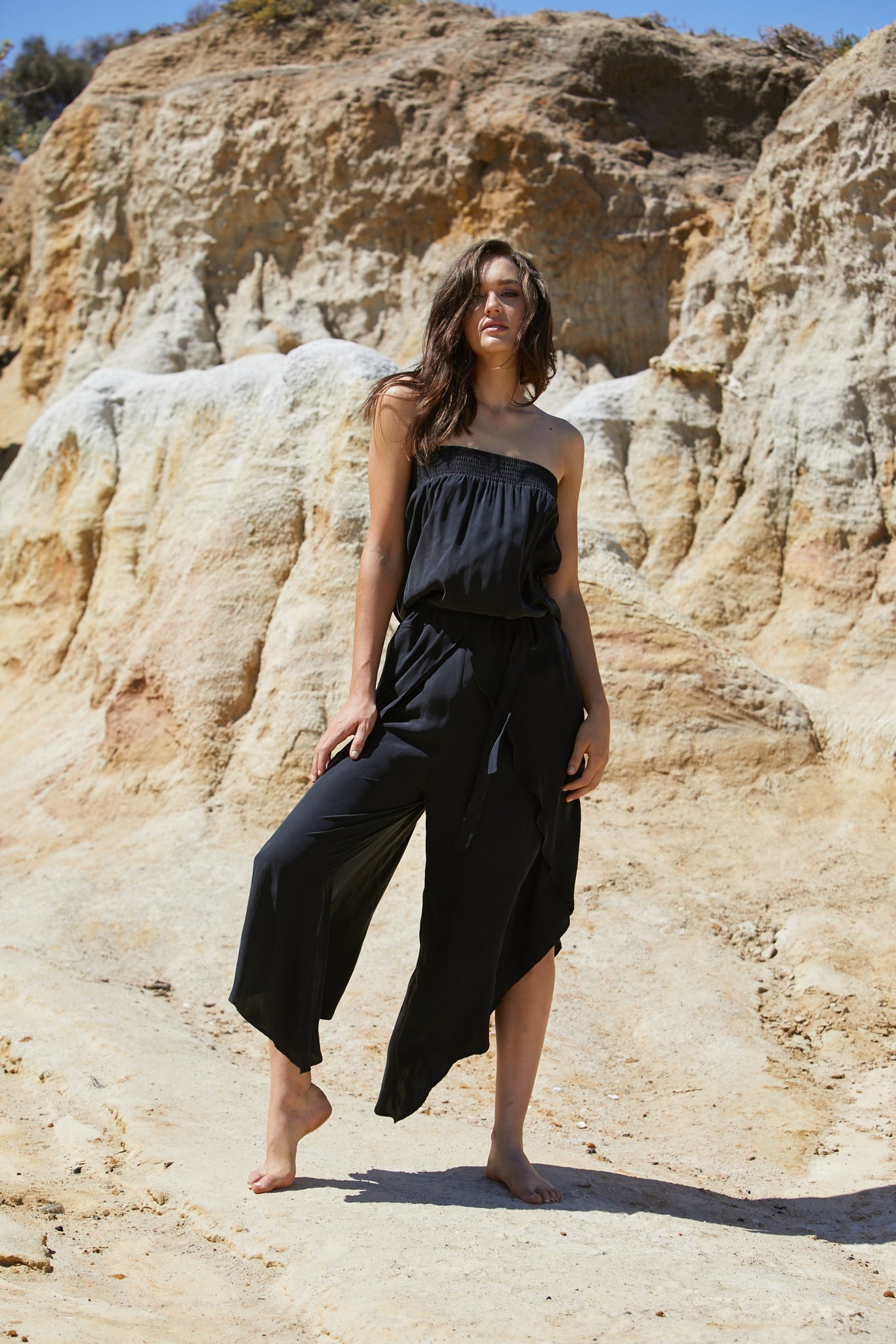 Radella Jumpsuit - Sand Washed Pure Silk