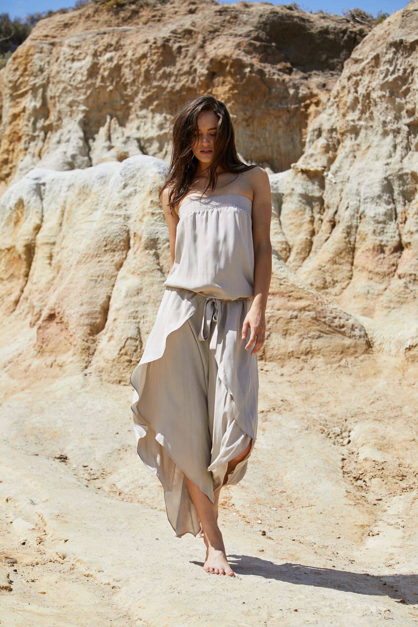 Radella Jumpsuit - Sand Washed Pure Silk