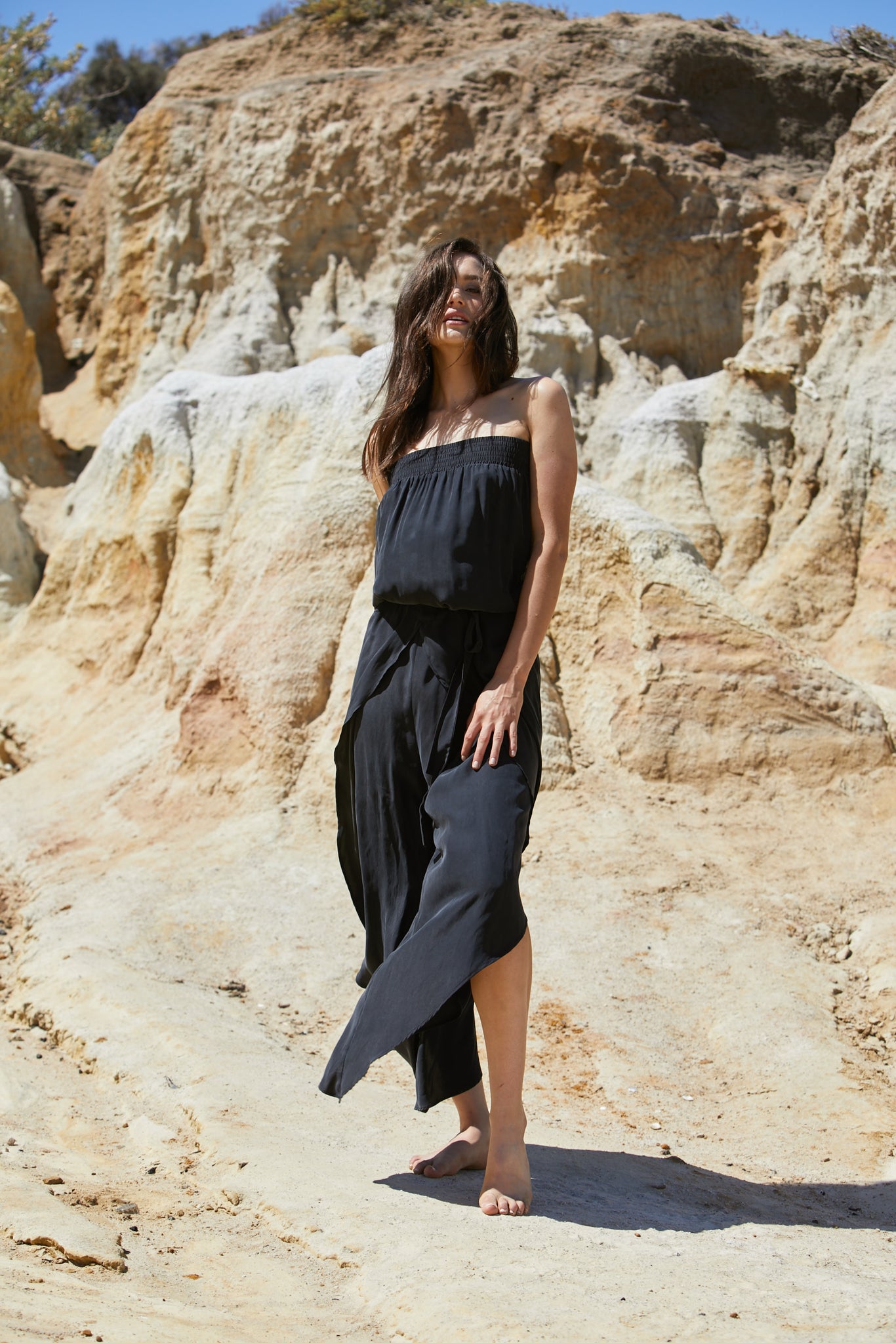 Radella Jumpsuit - Sand Washed Pure Silk
