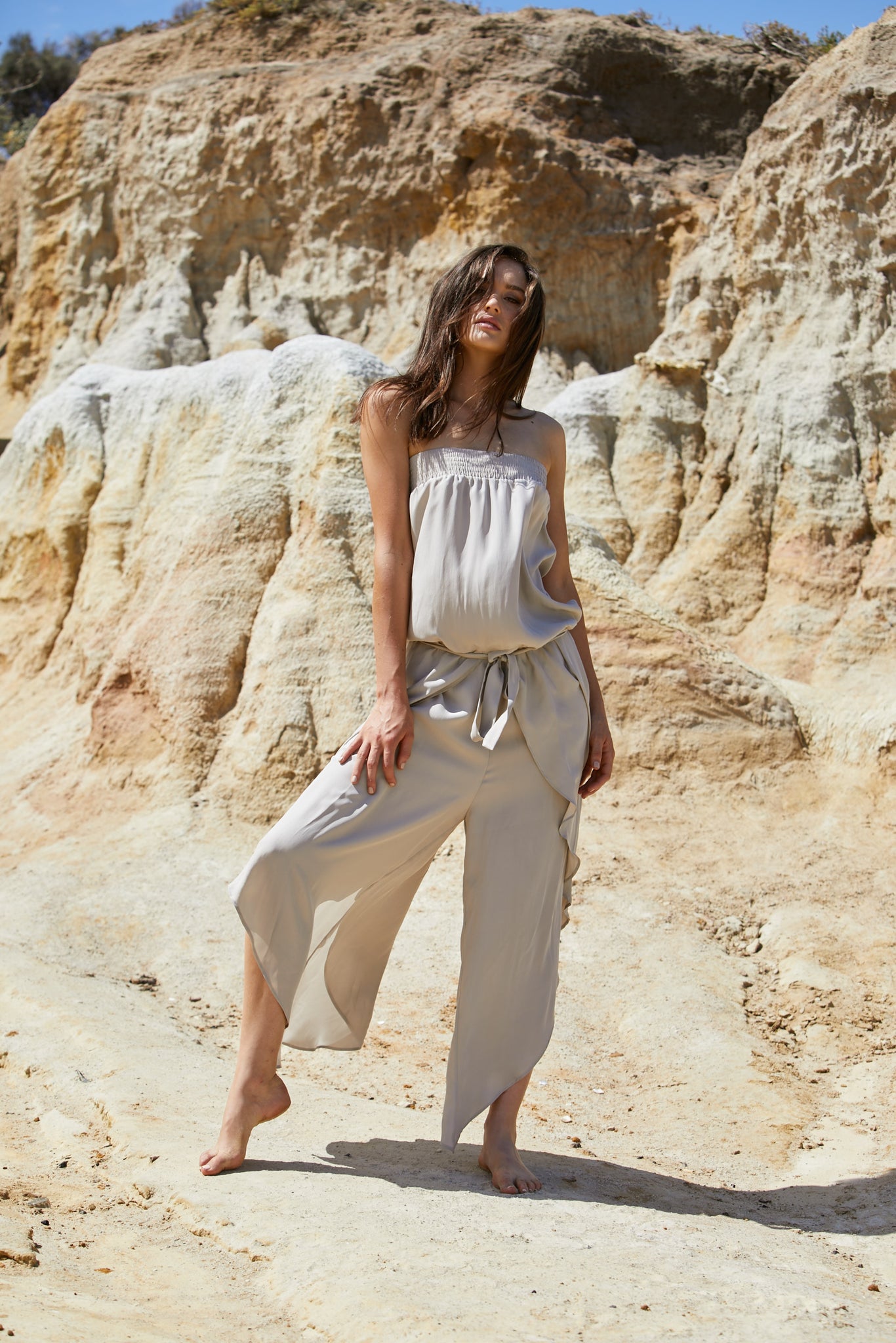 Radella Jumpsuit - Sand Washed Pure Silk