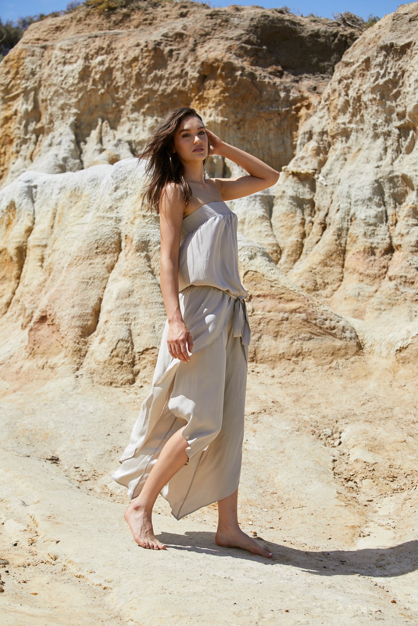 Radella Jumpsuit - Sand Washed Pure Silk