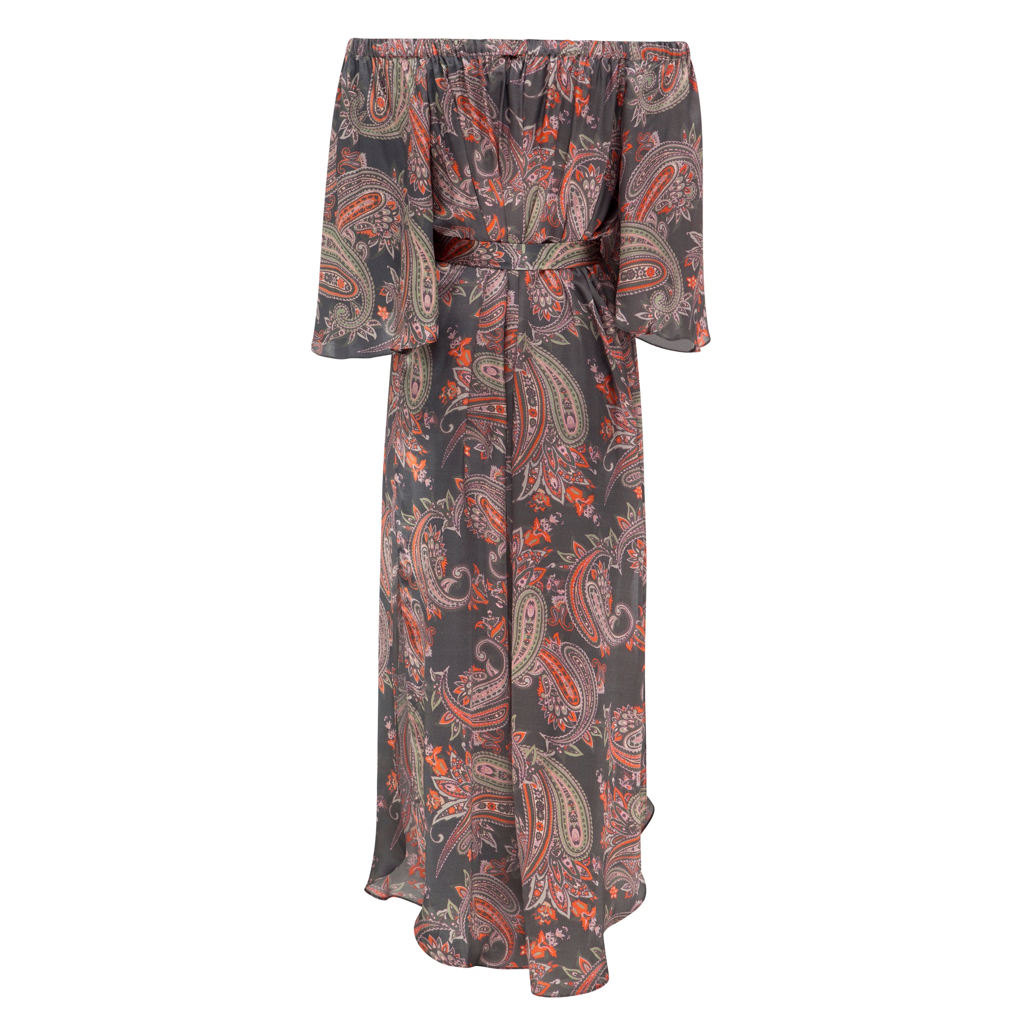 Avatar Dress - Sand Washed Silk Exclusive Print