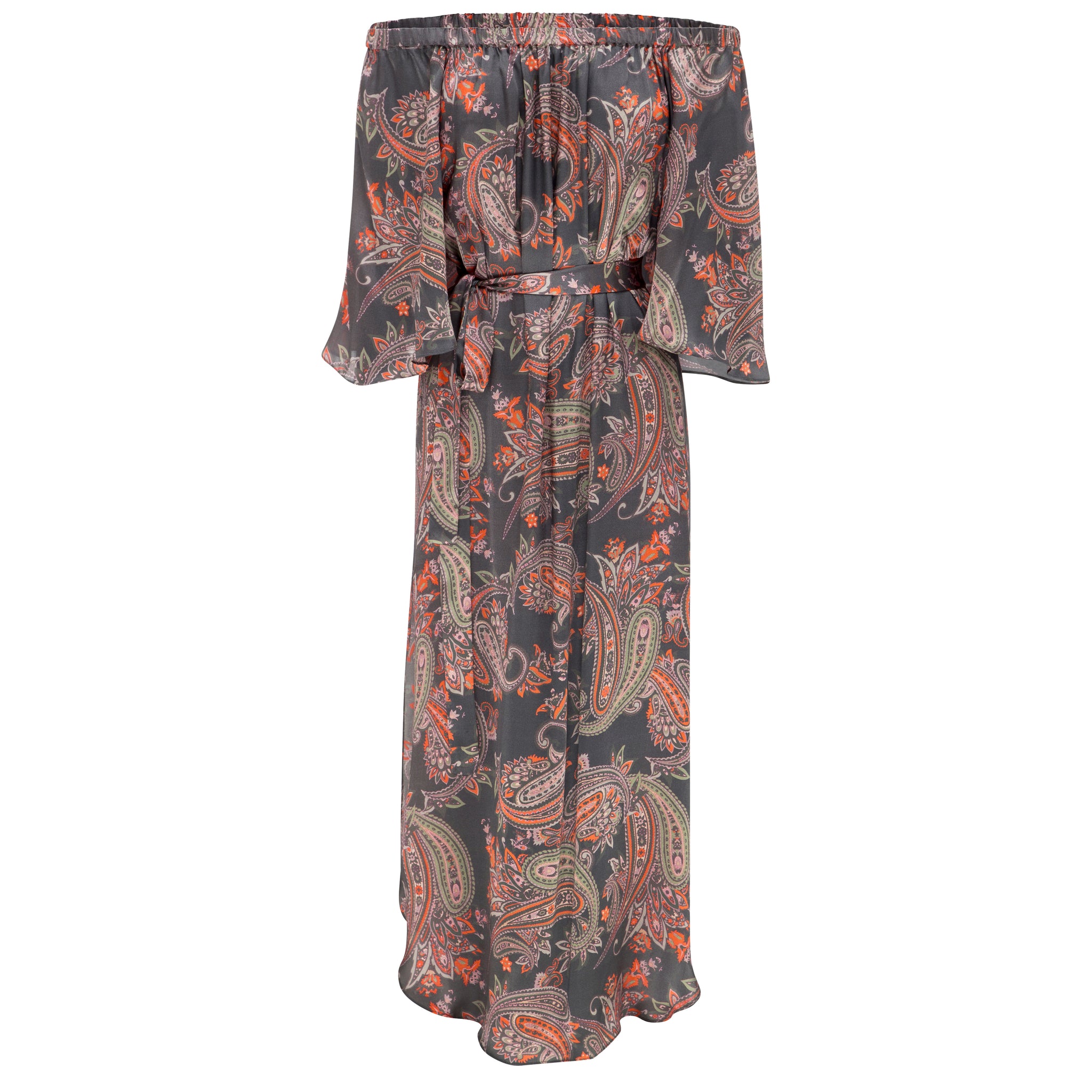 Avatar Dress - Sand Washed Silk Exclusive Print