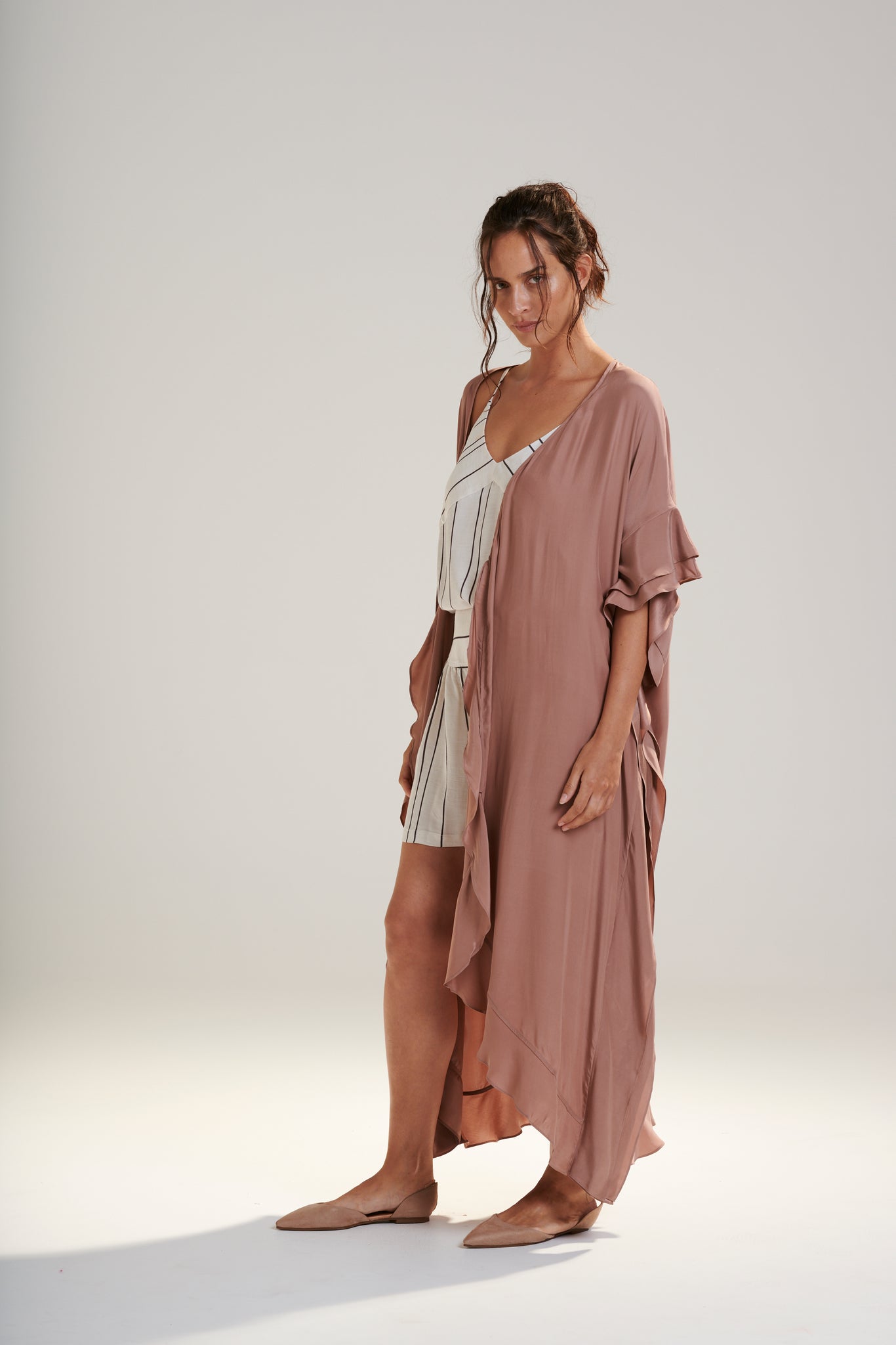 Aphrodite Silk Robe Dress