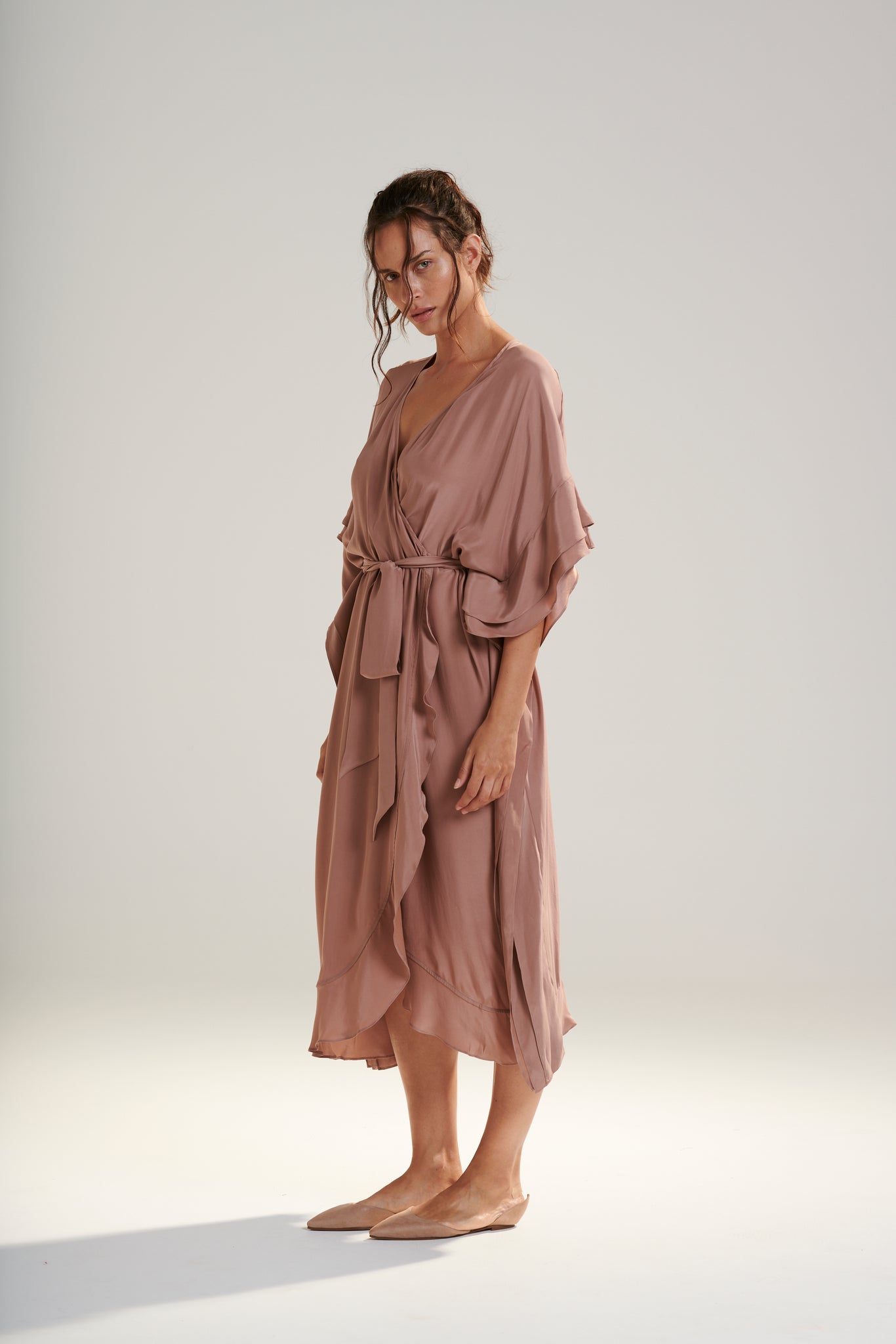 Aphrodite Silk Robe Dress
