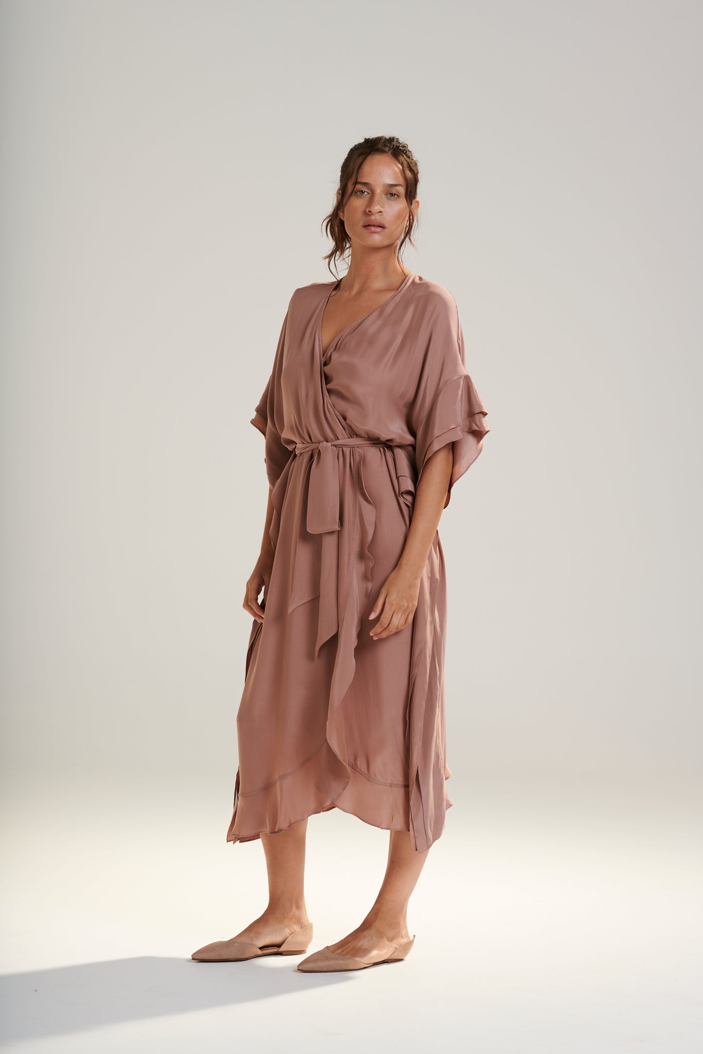 Aphrodite Silk Robe Dress