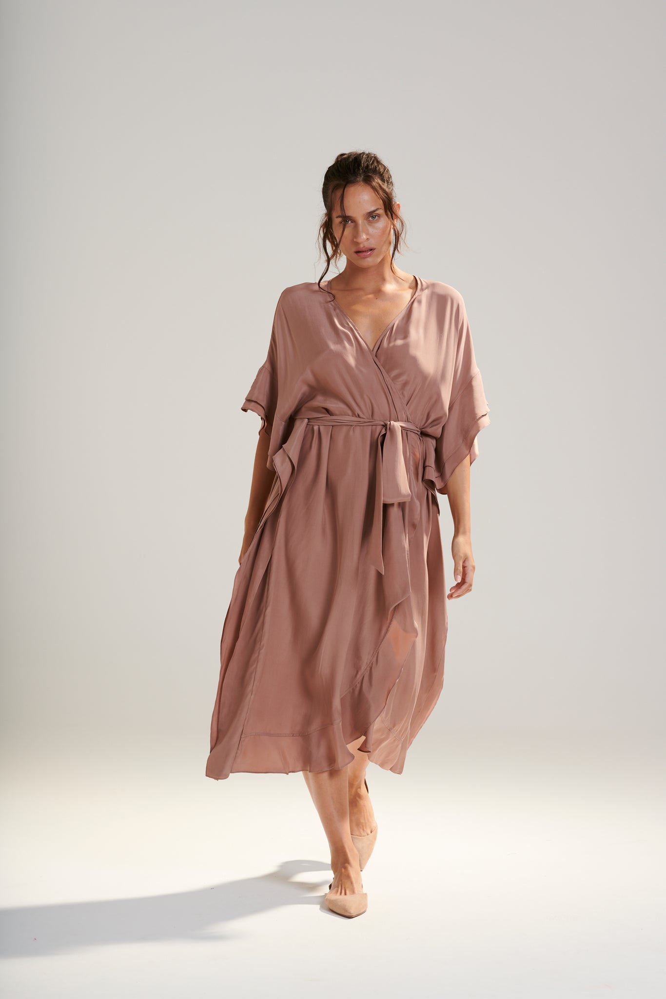 Aphrodite Silk Robe Dress