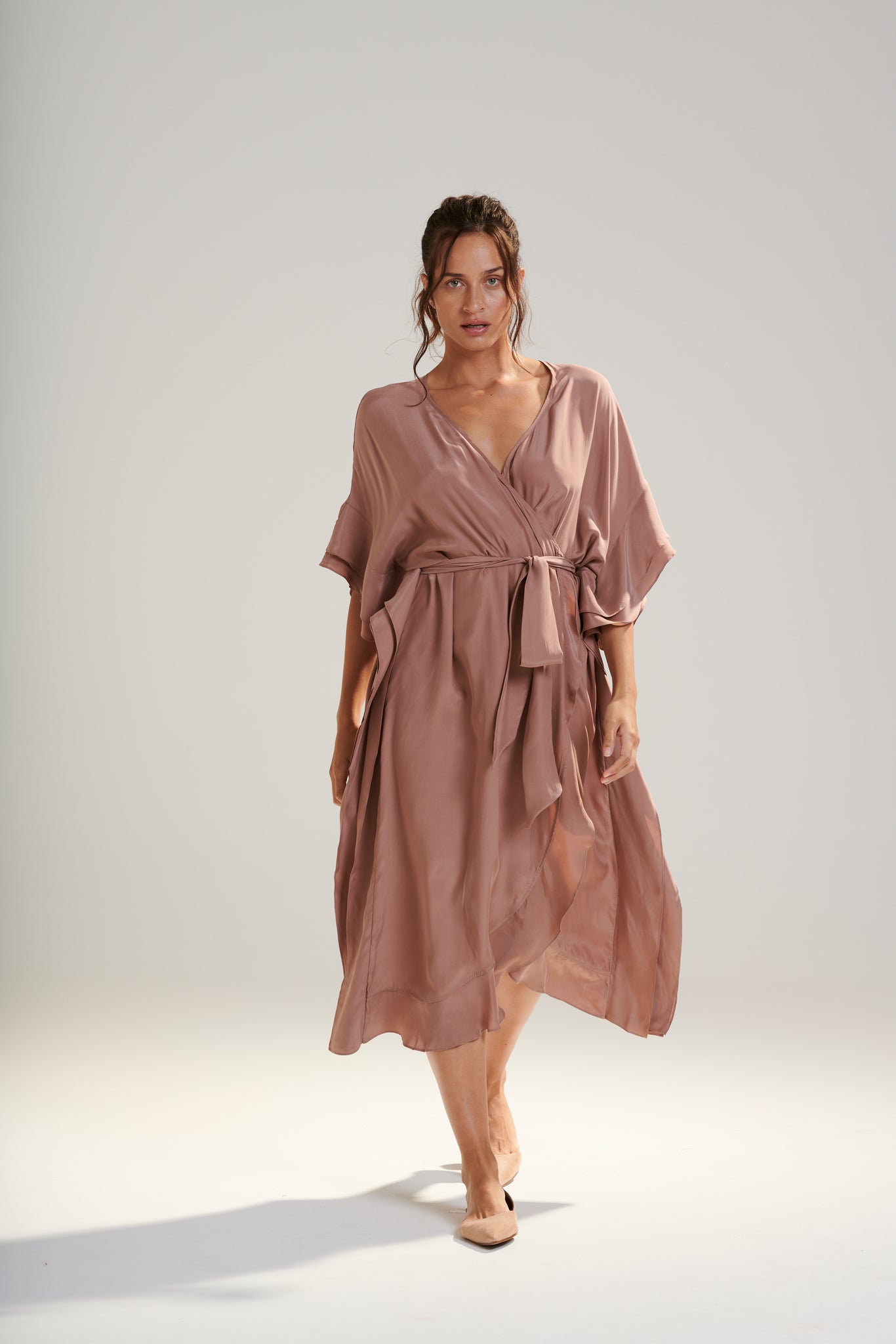Aphrodite Silk Robe Dress