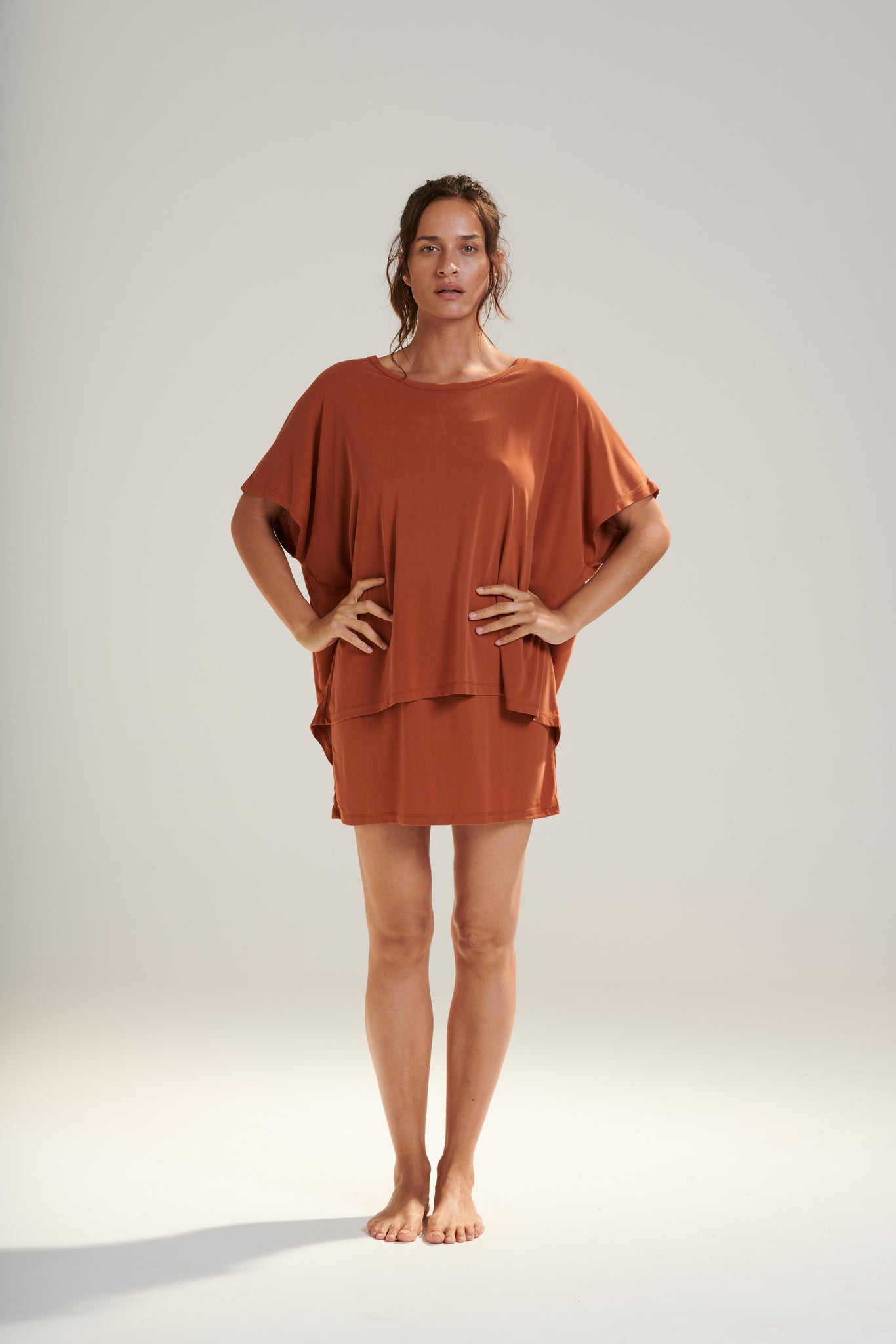 40% OFF our Hera Drape Tee Beechwood
