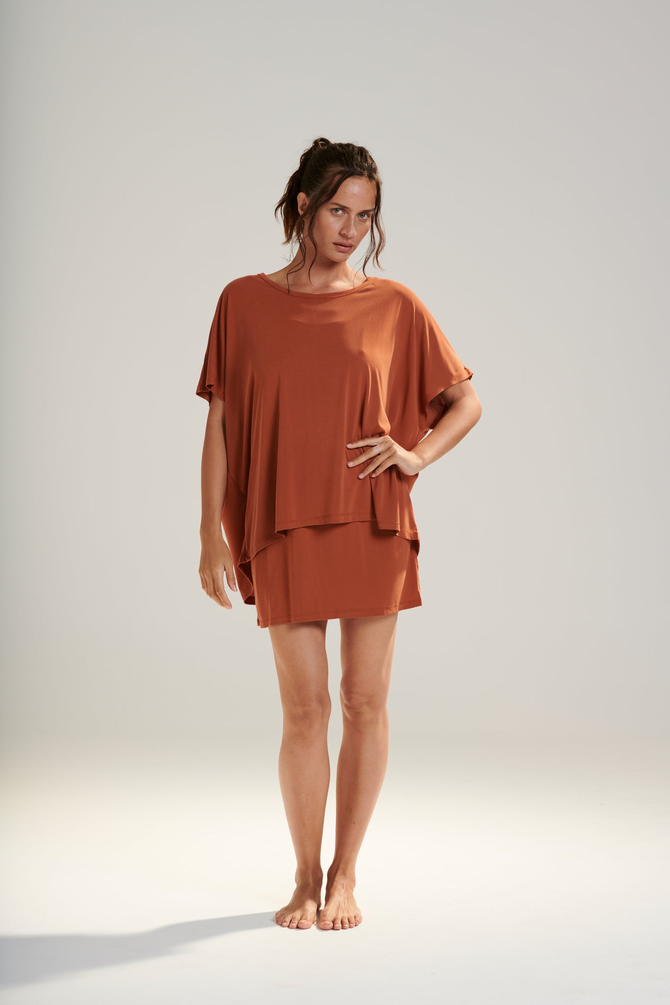 40% OFF our Hera Drape Tee Beechwood