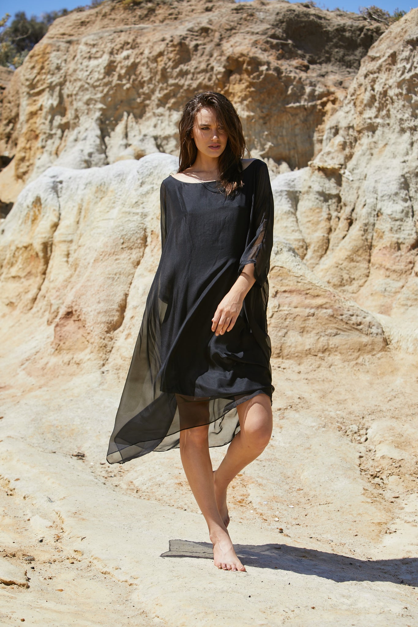 Vanyar Dress - Pure Silk Habitai Chiffon