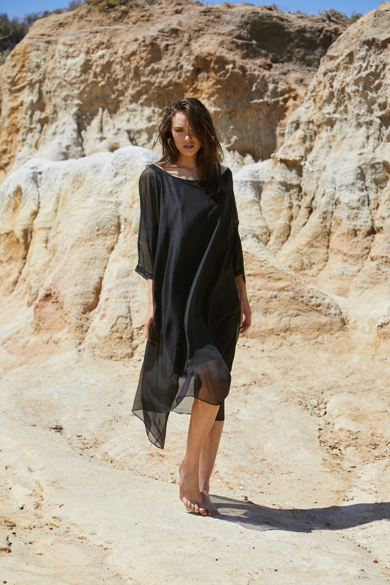 Vanyar Dress - Pure Silk Habitai Chiffon