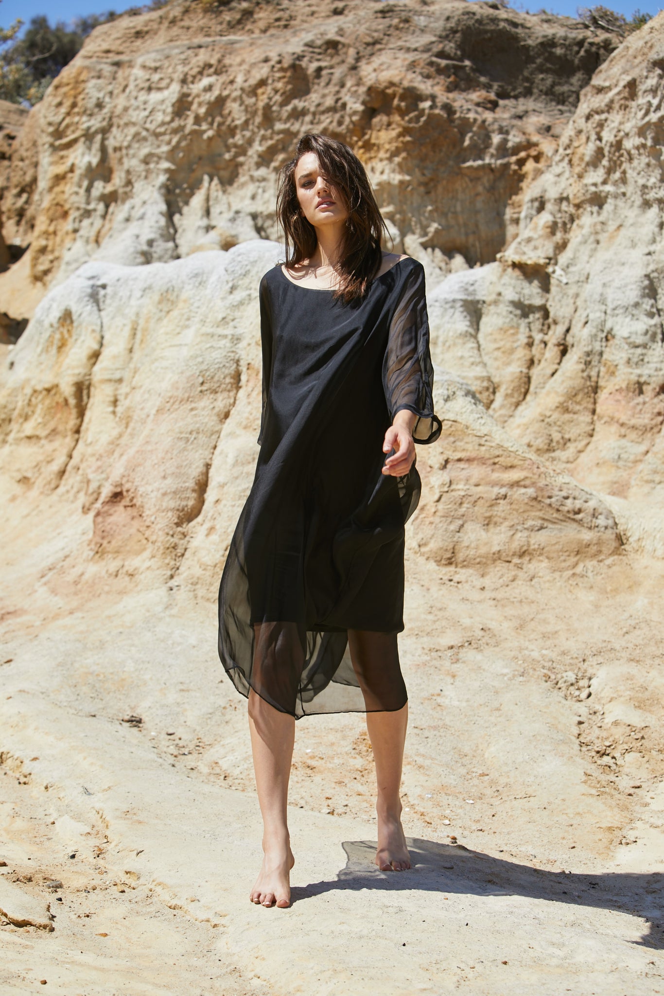 Vanyar Dress - Pure Silk Habitai Chiffon