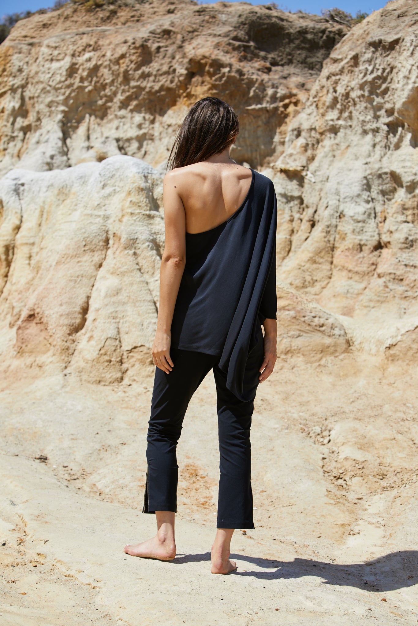 25%OFF our Athena Shoulder Top - Sand Washed Modal Jersey