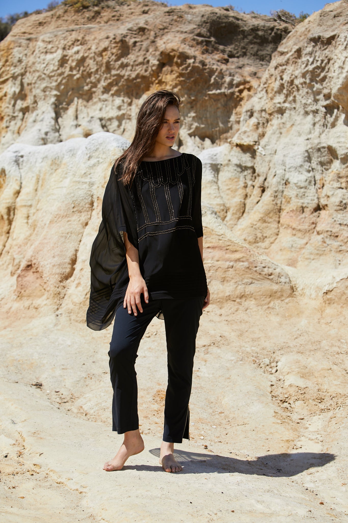Gatsby Deco Top - Pure Silk Georgette