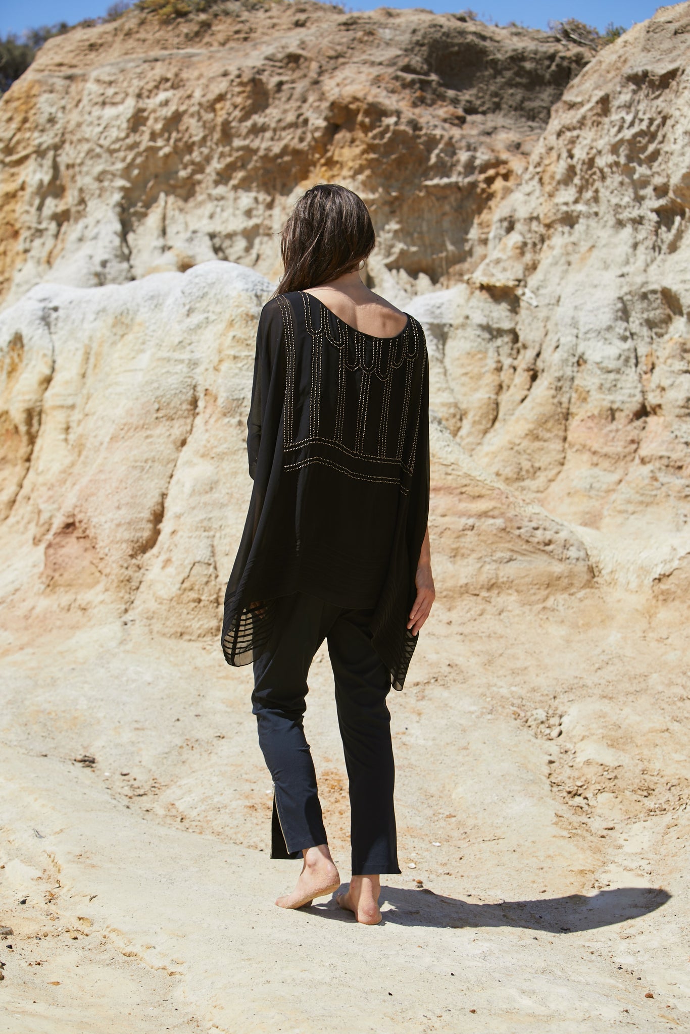 Gatsby Deco Top - Pure Silk Georgette