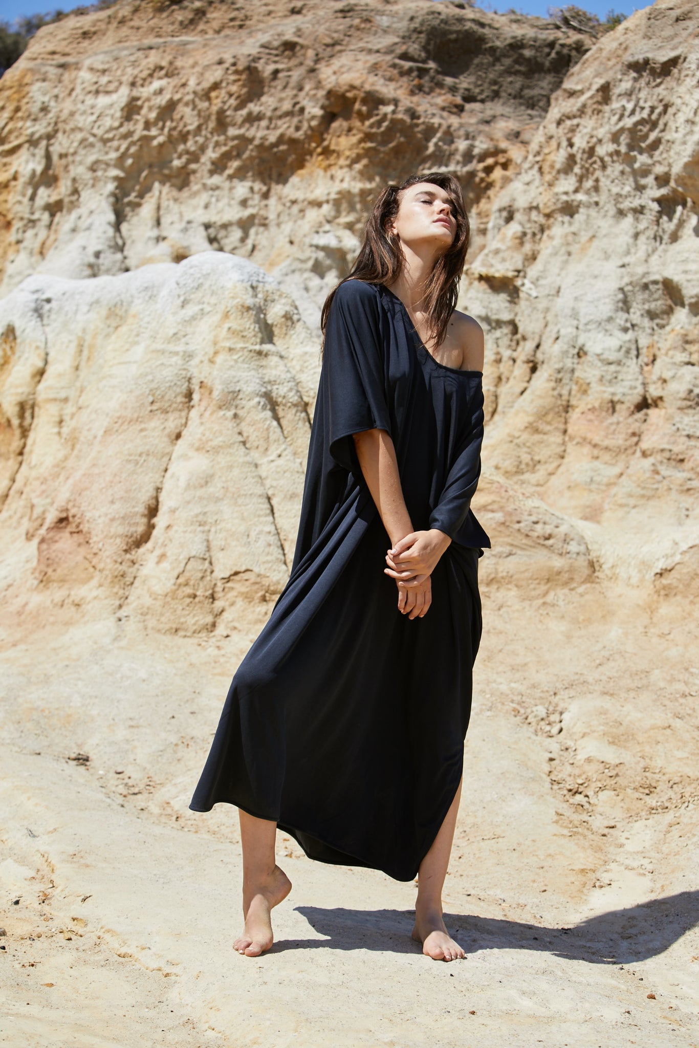 40%OFF our Thalia Dress - Sand Washed Modal Beechwood