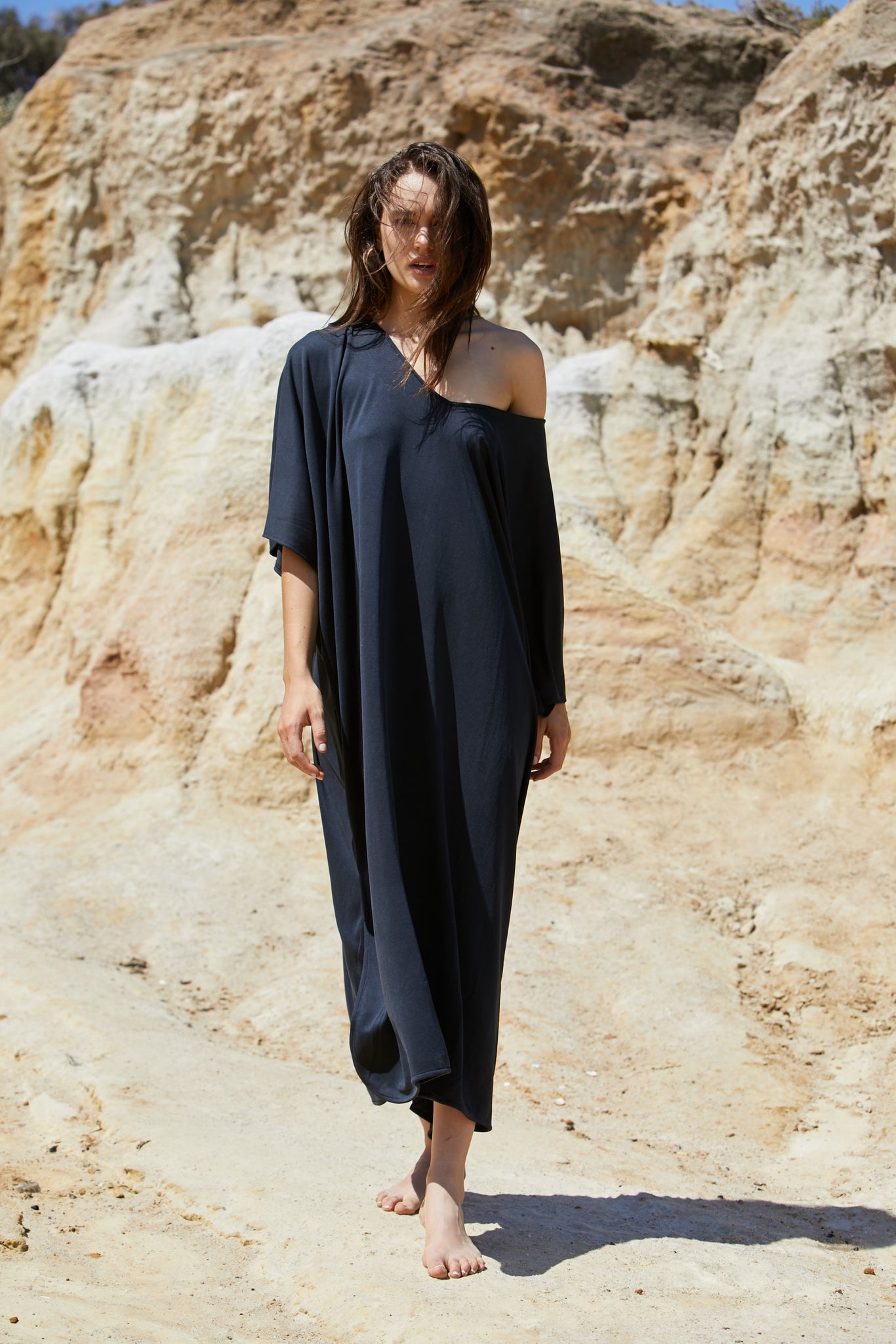 40%OFF our Thalia Dress - Sand Washed Modal Beechwood