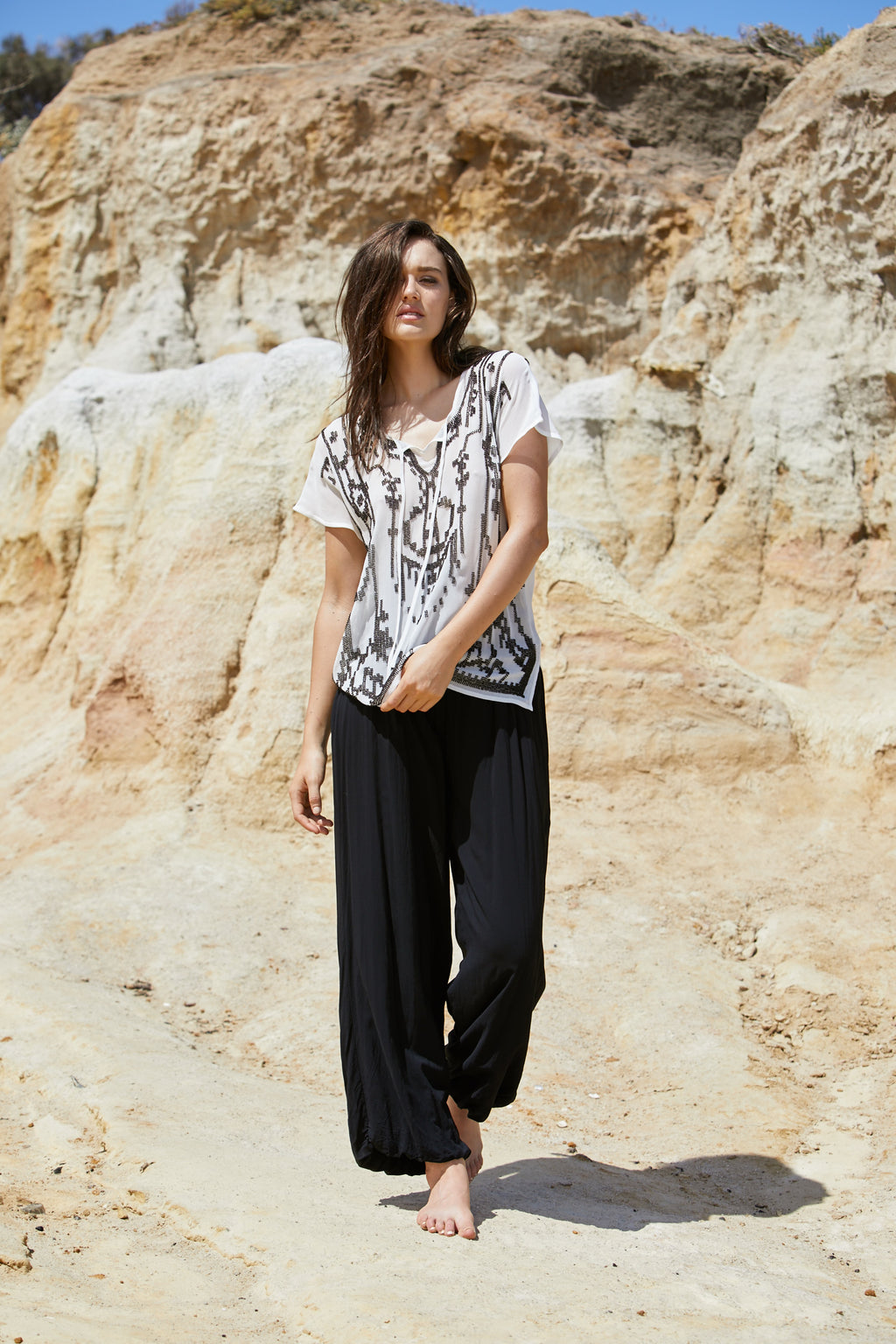 Titania Top - Pure Reconstituted Viscose Pebble Georgette
