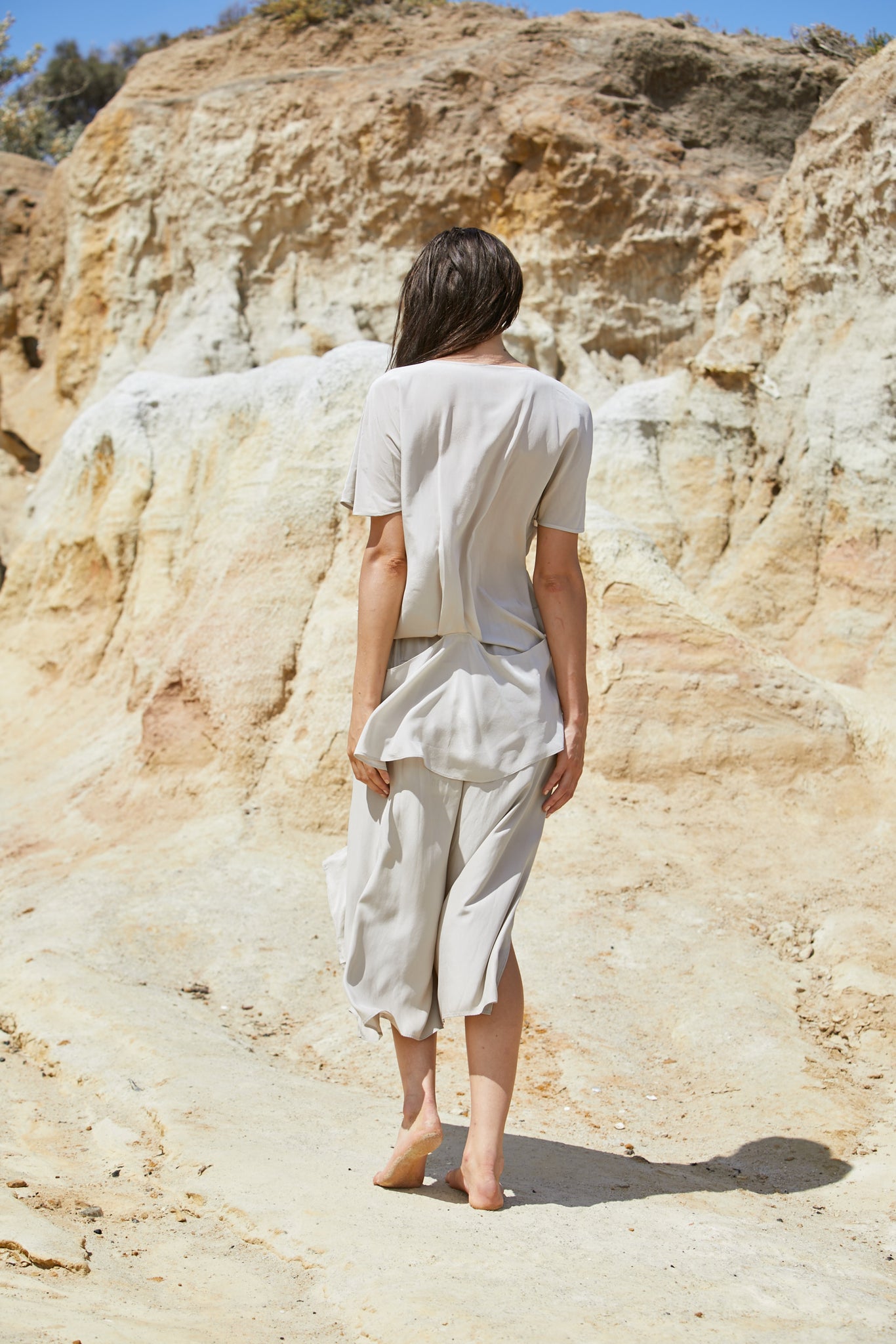 Kalani Petal Top - Pure Crepe de Chine