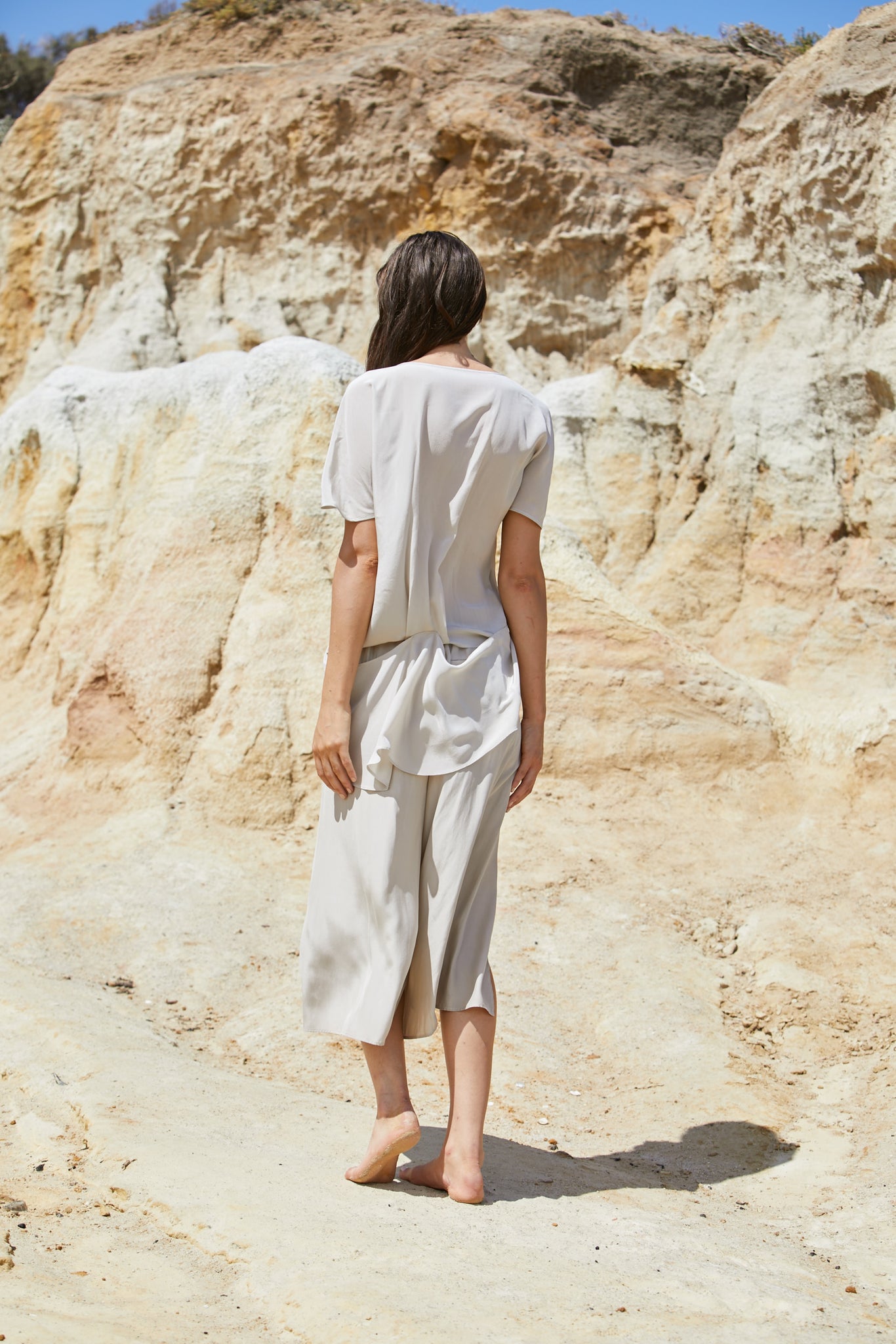 Kalani Petal Top - Pure Crepe de Chine