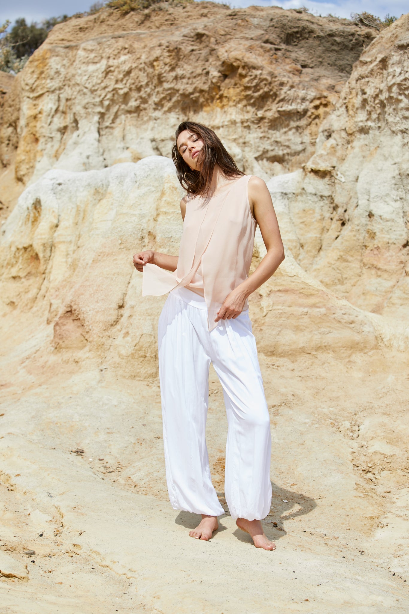 Zana Layer Tank - Pure Silk Georgette