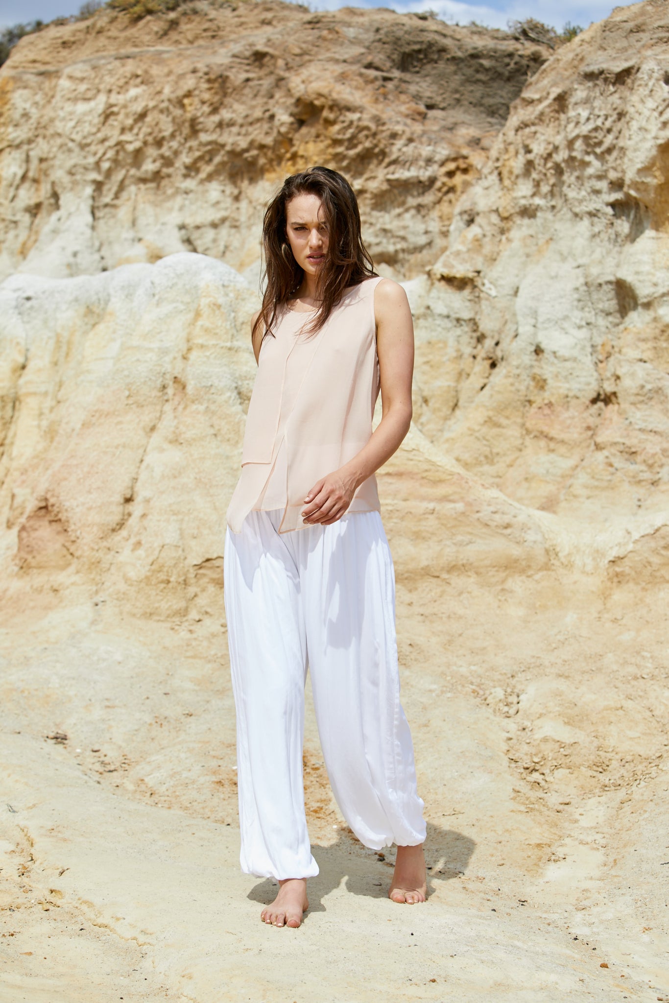 Adrien Bell Pant - Reconstituted Washed Viscose
