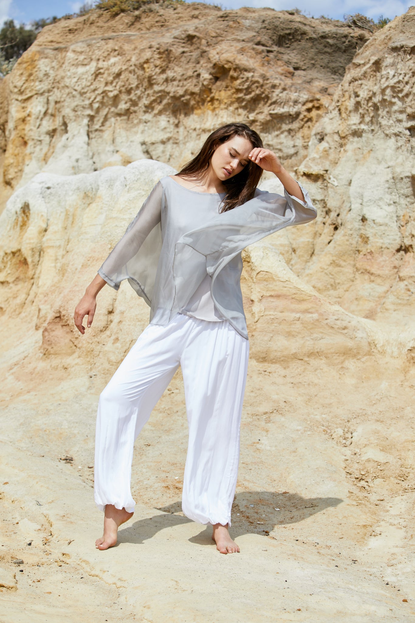 Vanyar Top - Pure Silk Habitai Chiffon