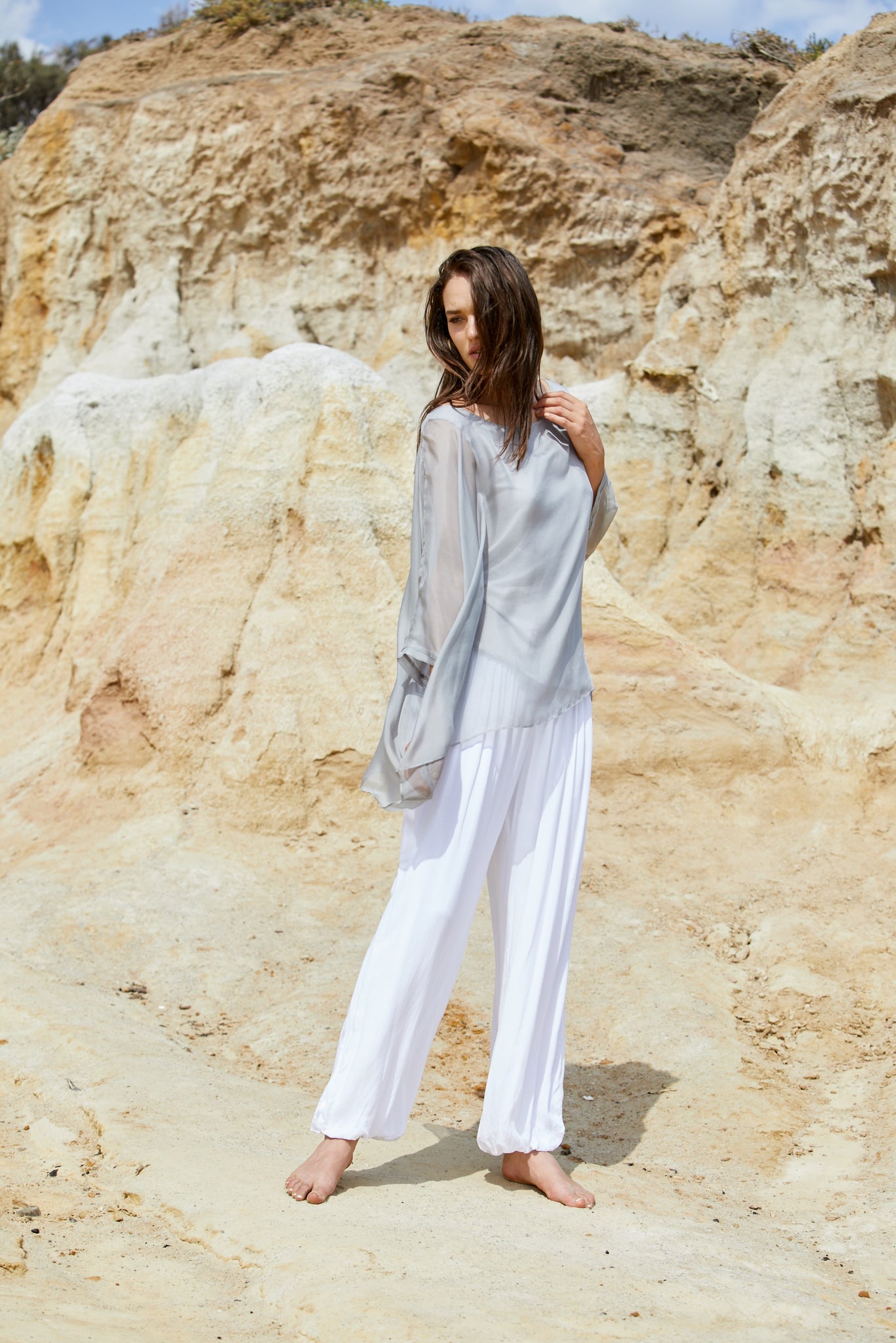 Vanyar Top - Pure Silk Habitai Chiffon