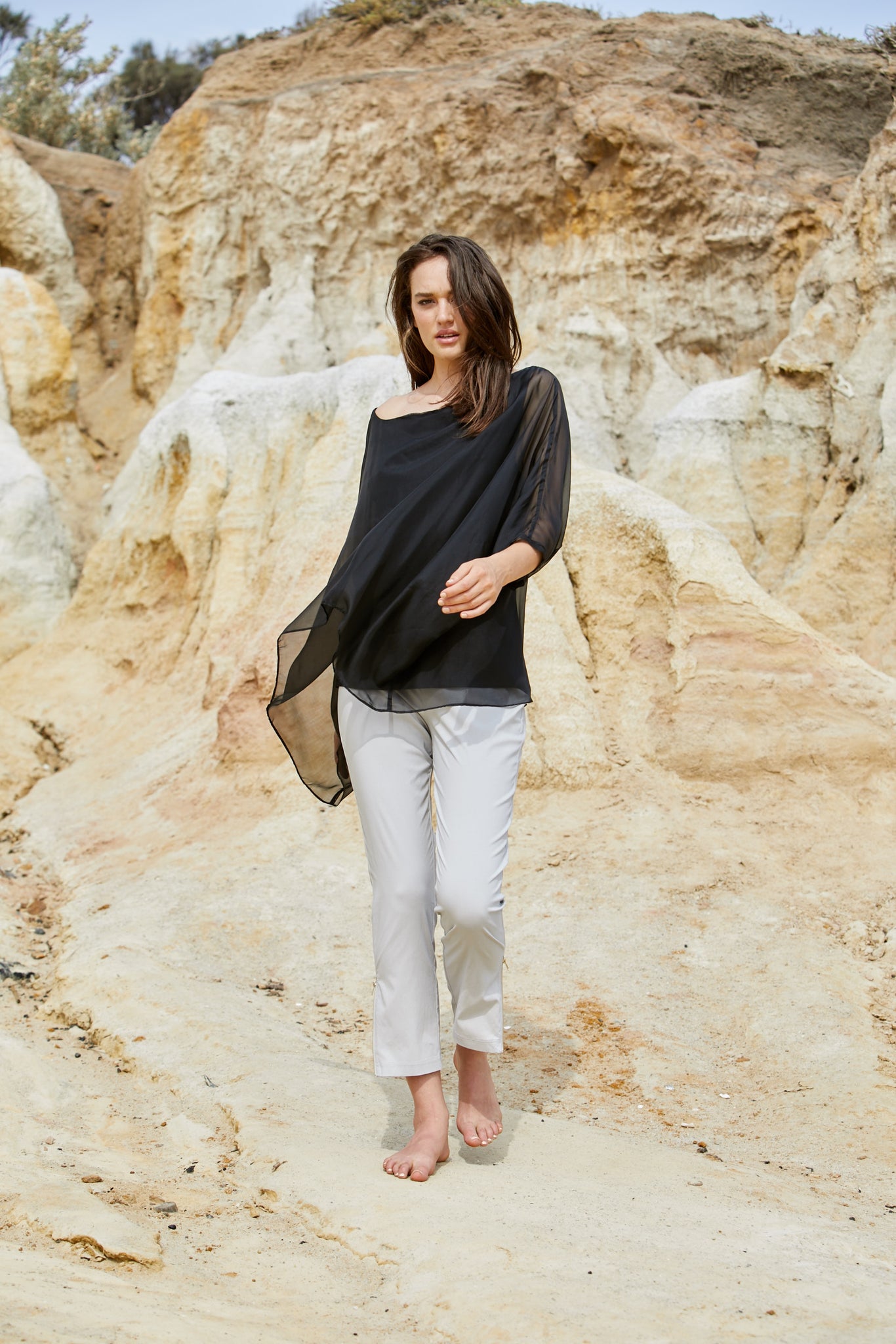 Vanyar Top - Pure Silk Habitai Chiffon